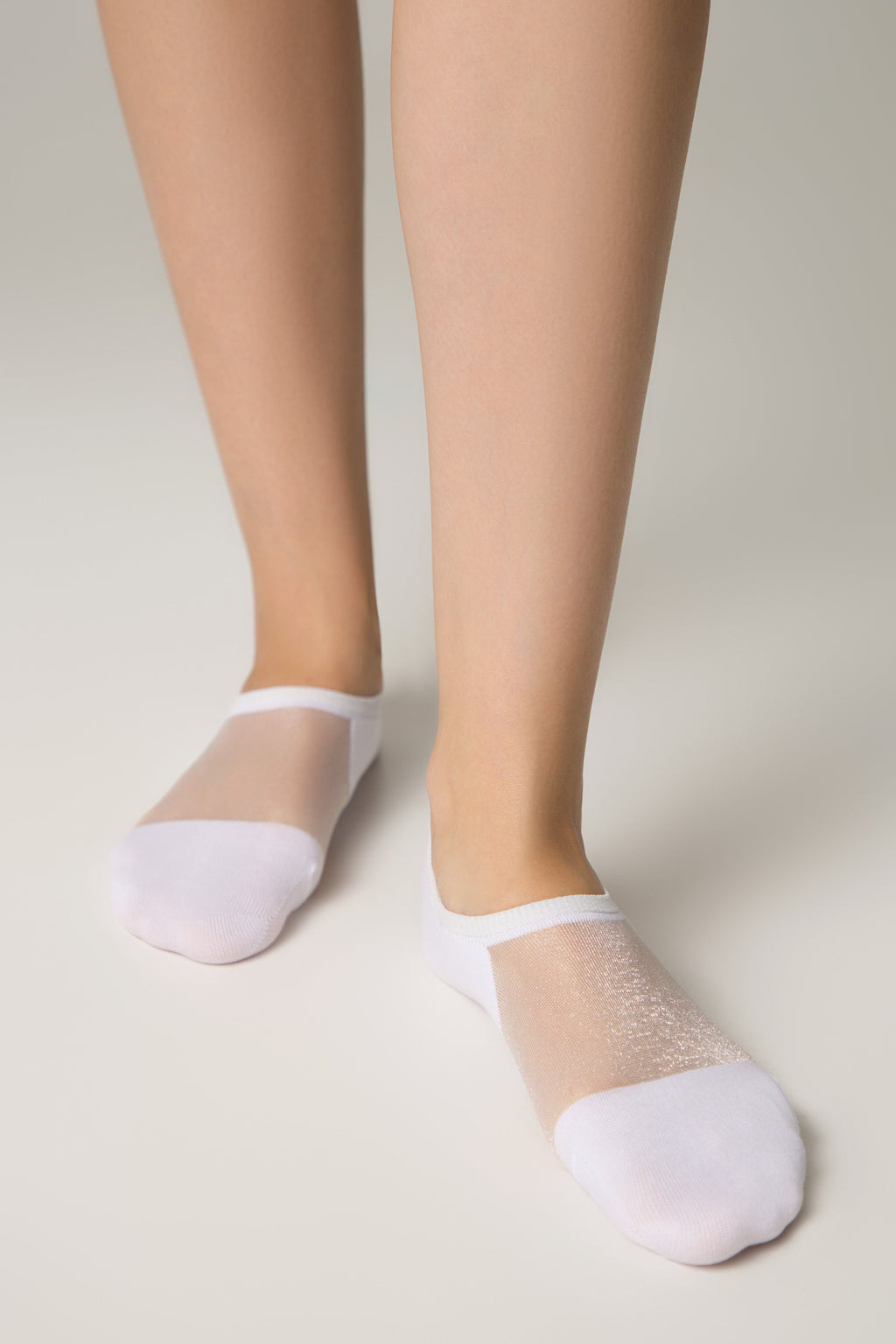 TheRanok.com Cotton Ankle Socks Conte Active - Inserts Of Transparent Mesh — flat-lay composition