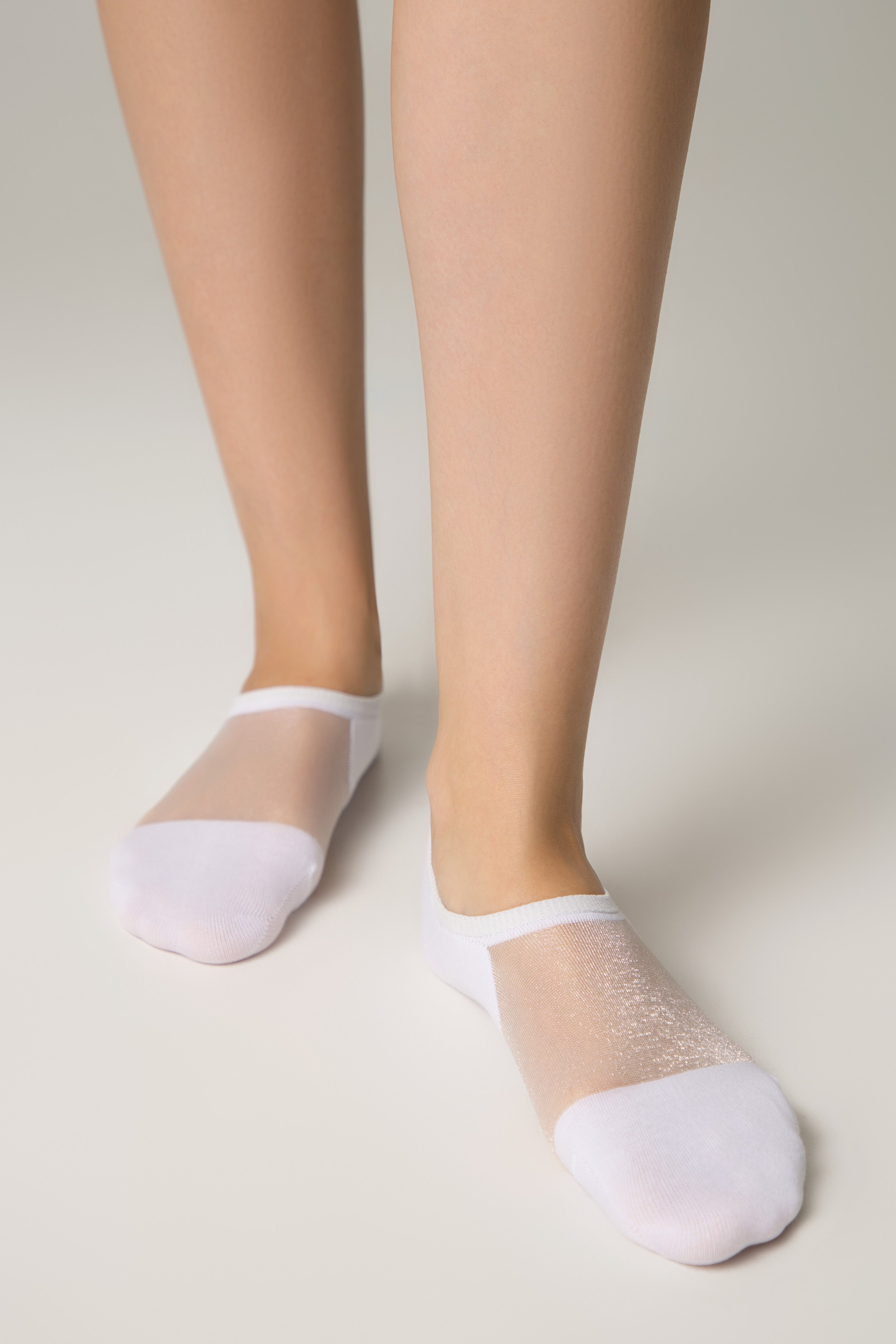 TheRanok.com Cotton Ankle Socks Conte Active - Inserts Of Transparent Mesh — flat-lay composition