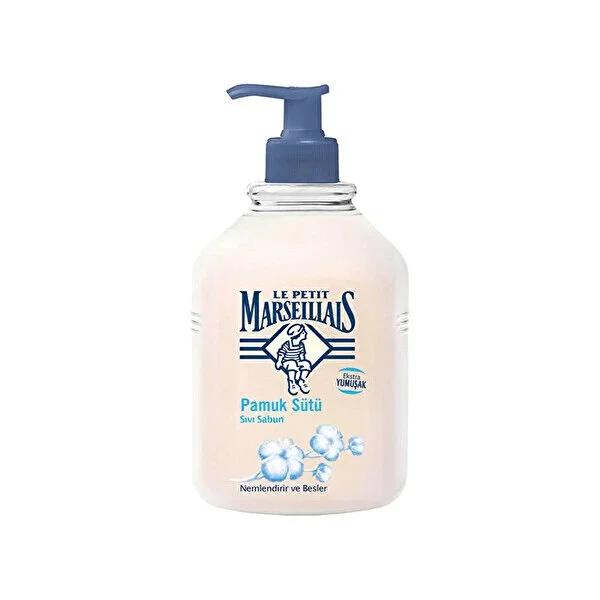 Le Petit Marseillais Liquid Hand Soap: Cotton Milk Scent, Gentle & Moisturizing Hand Cleanser - Everyday Hand Hygiene