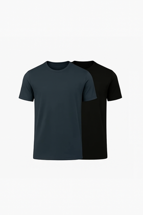 Buki Cinqo Tech Tee 2-Pack - Blue Night/Black