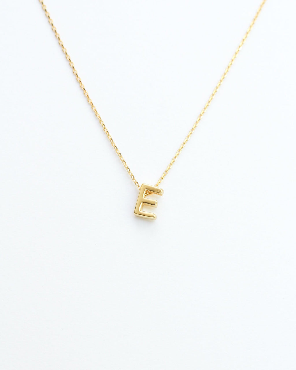 KADOU BOUTIQUE Gold Block Letter Initial Necklace — alternative angle