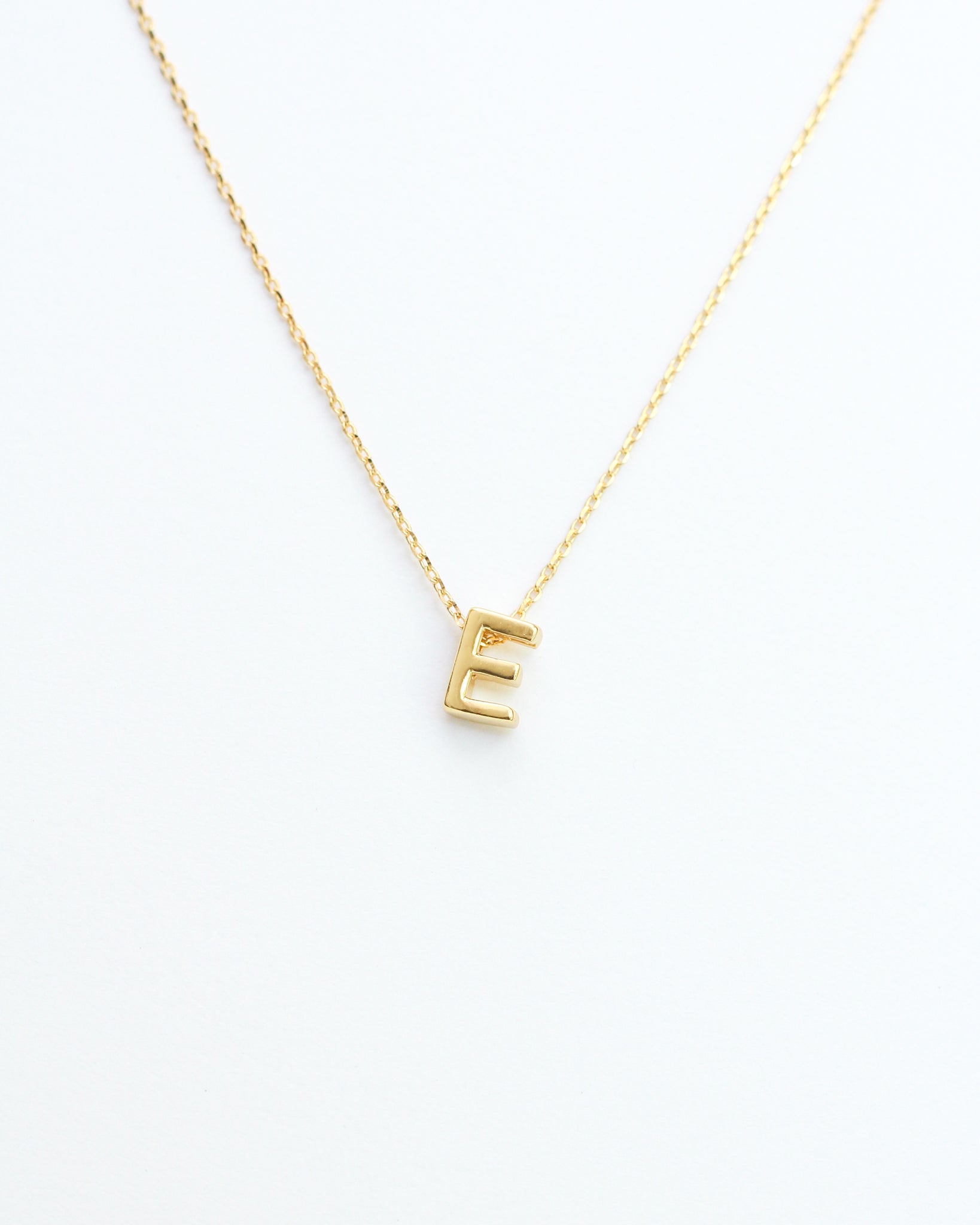 KADOU BOUTIQUE Gold Block Letter Initial Necklace — alternative angle