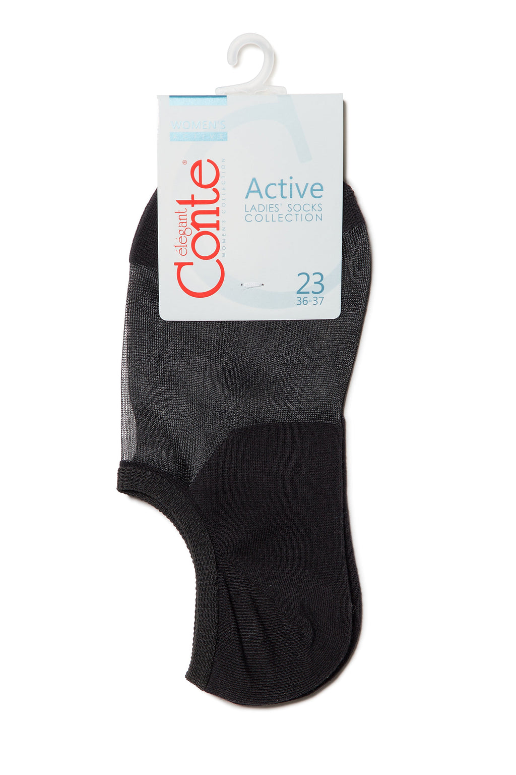 TheRanok.com Cotton Ankle Socks Conte Active - Inserts Of Transparent Mesh — back view