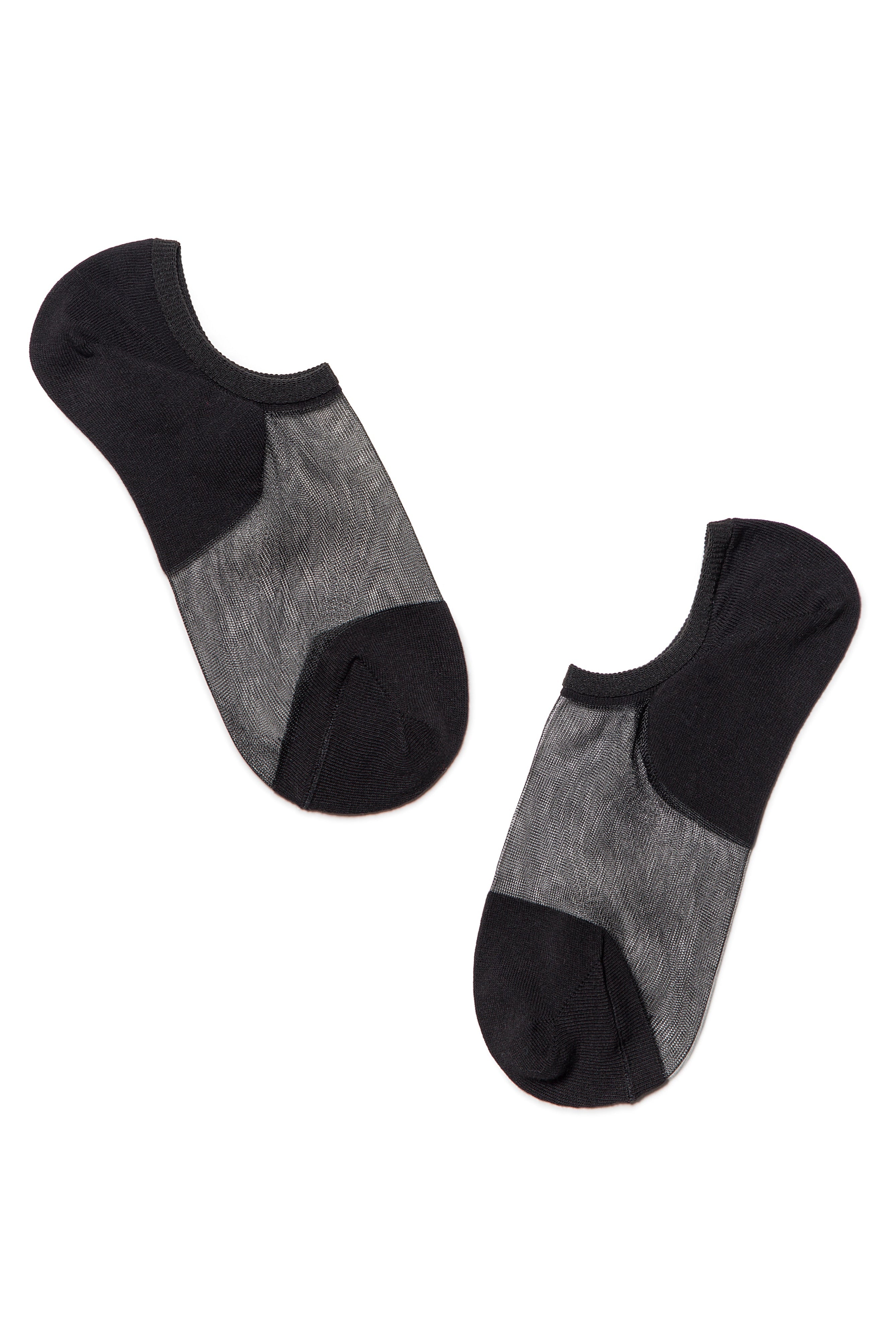 TheRanok.com Cotton Ankle Socks Conte Active - Inserts Of Transparent Mesh — side view