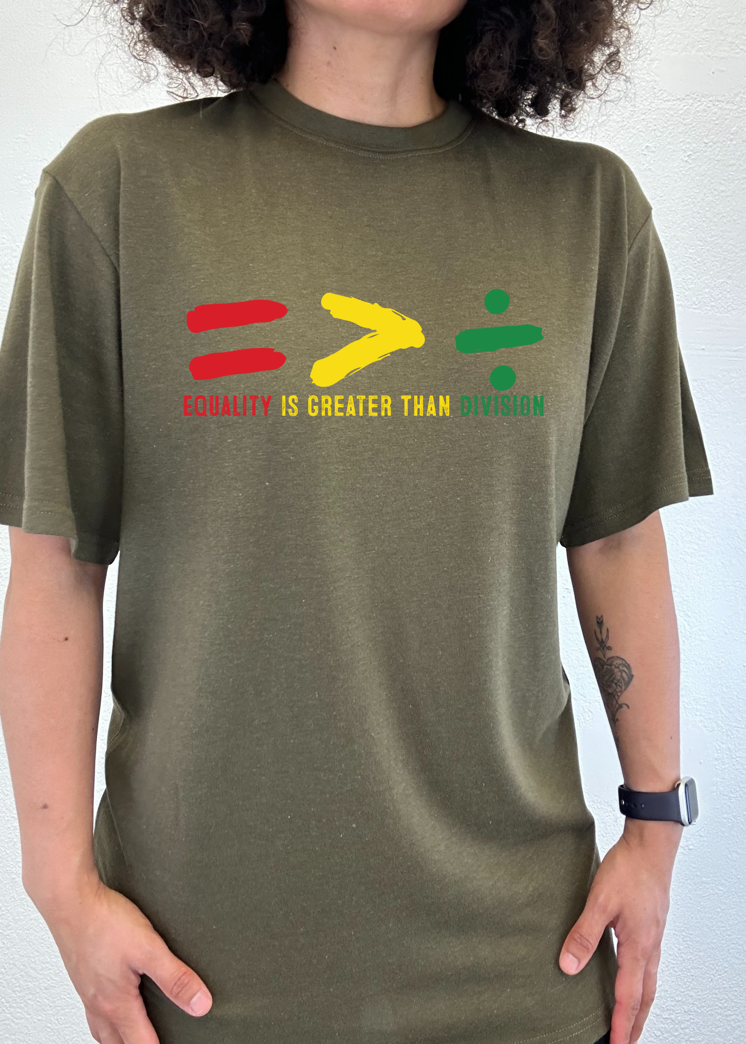 Spun Bamboo Black History Month Unisex Bamboo/Cotton Graphic T-Shirt — size reference