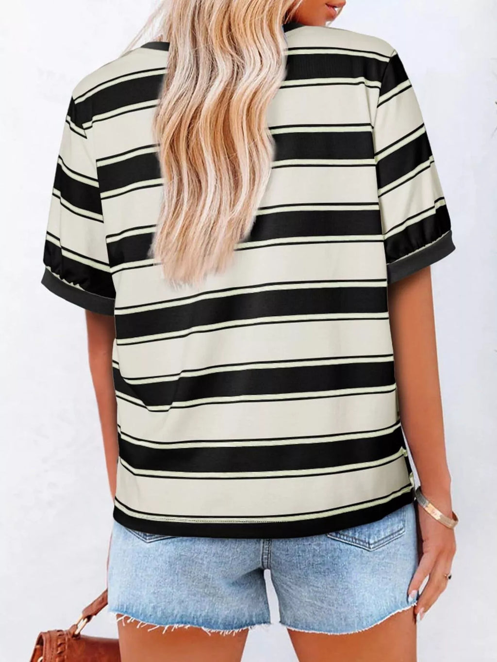 Striped Crew Neck T-Shirt