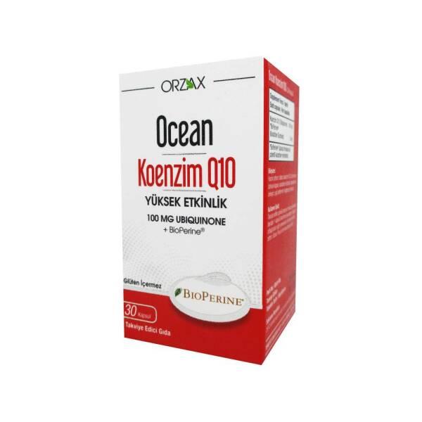 Ocean Koenzim Q10 100 mg - Antioxidant Support, Vegetarian Capsules