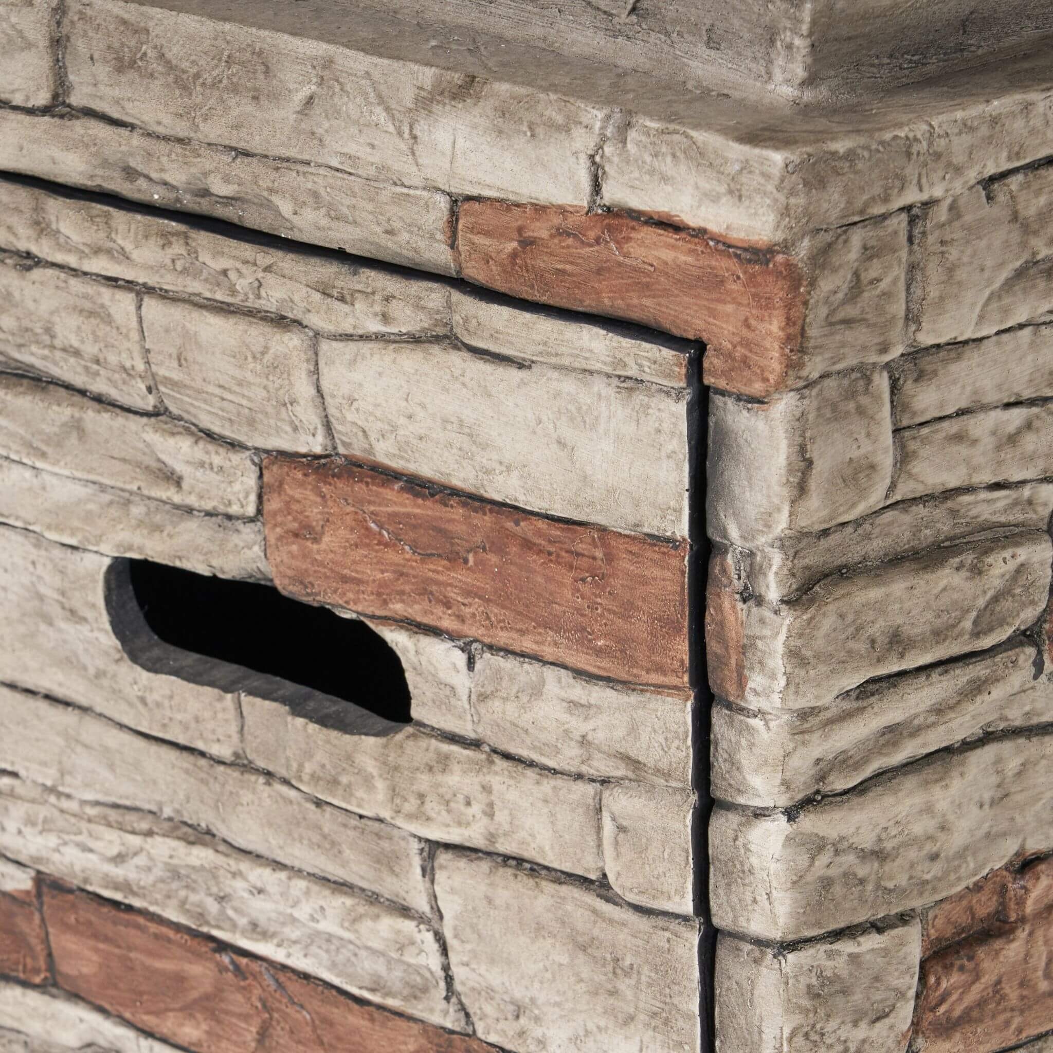 Alora 19-Inch Outdoor 40K BTU Natural Stone Fire Column (SAK36771) – SAKSBY WHOLESALE, view 13