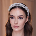 Elegant Crystal Beads and Pearls Hairband – Bridal Port