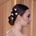 7-Piece Crystal Resin Flower Hair Pins – Bridal Port