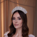Elegant Crystal Bead and Rhinestone Wedding Tiara – Bridal Port