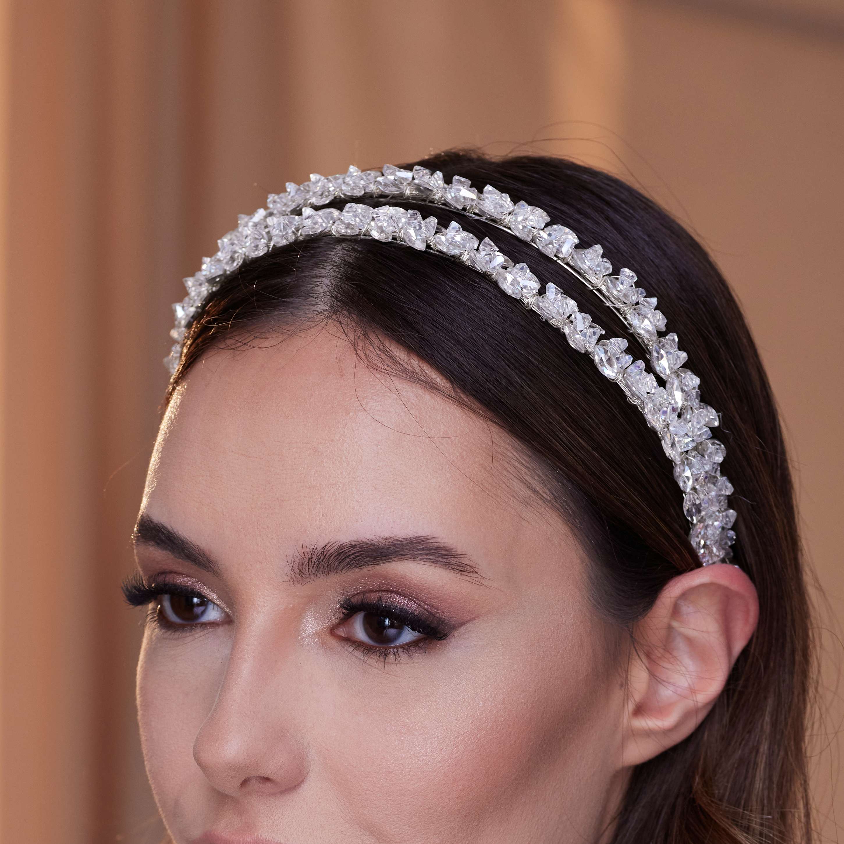 Crystal Beaded Hairband – Bridal Port, view 6
