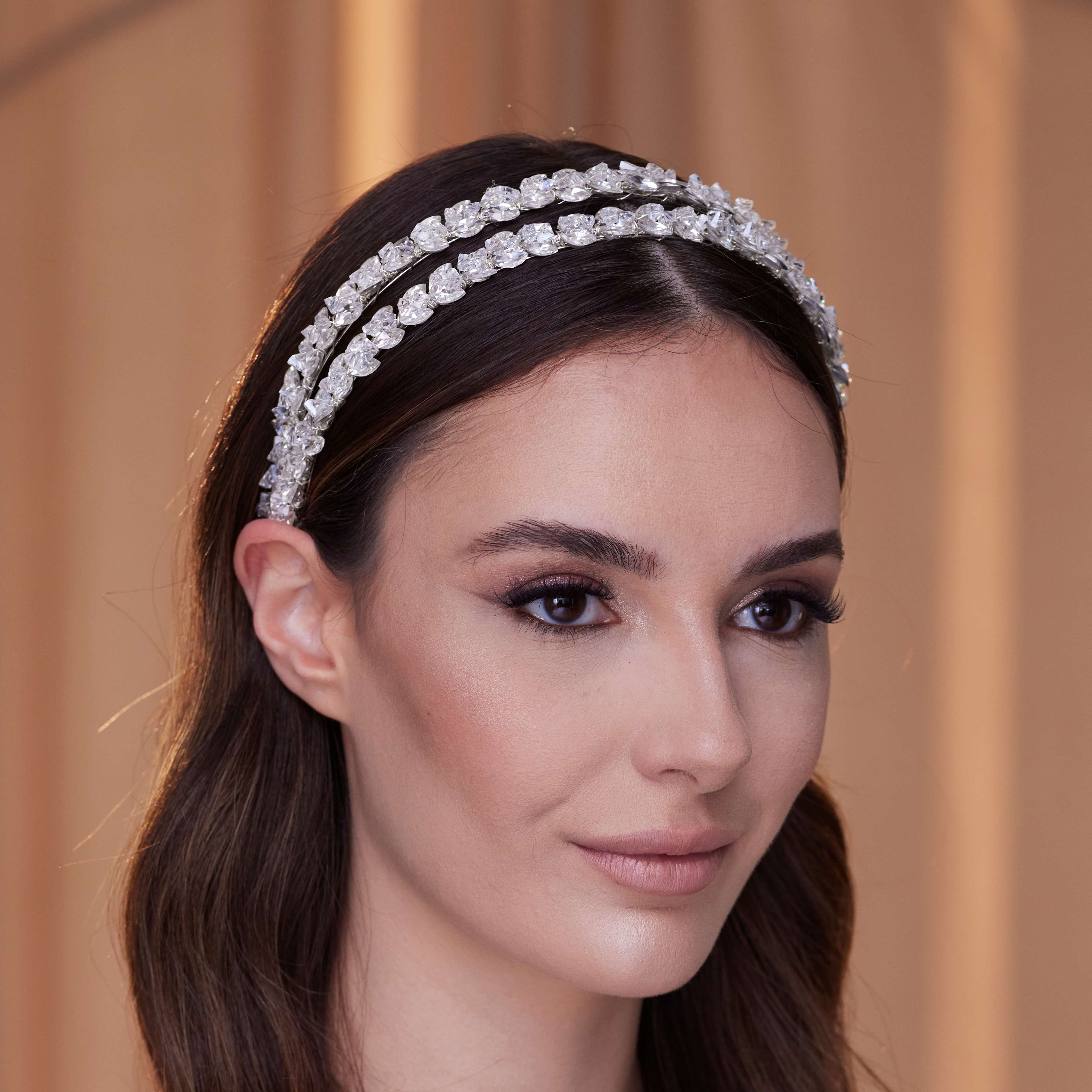 Crystal Beaded Hairband – Bridal Port, view 7