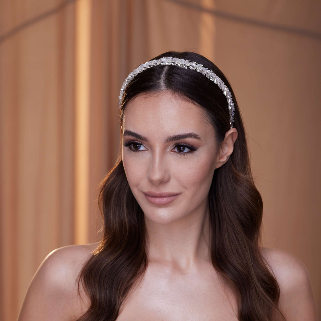 Crystal Rhinestone Hairband – Bridal Port, view 4