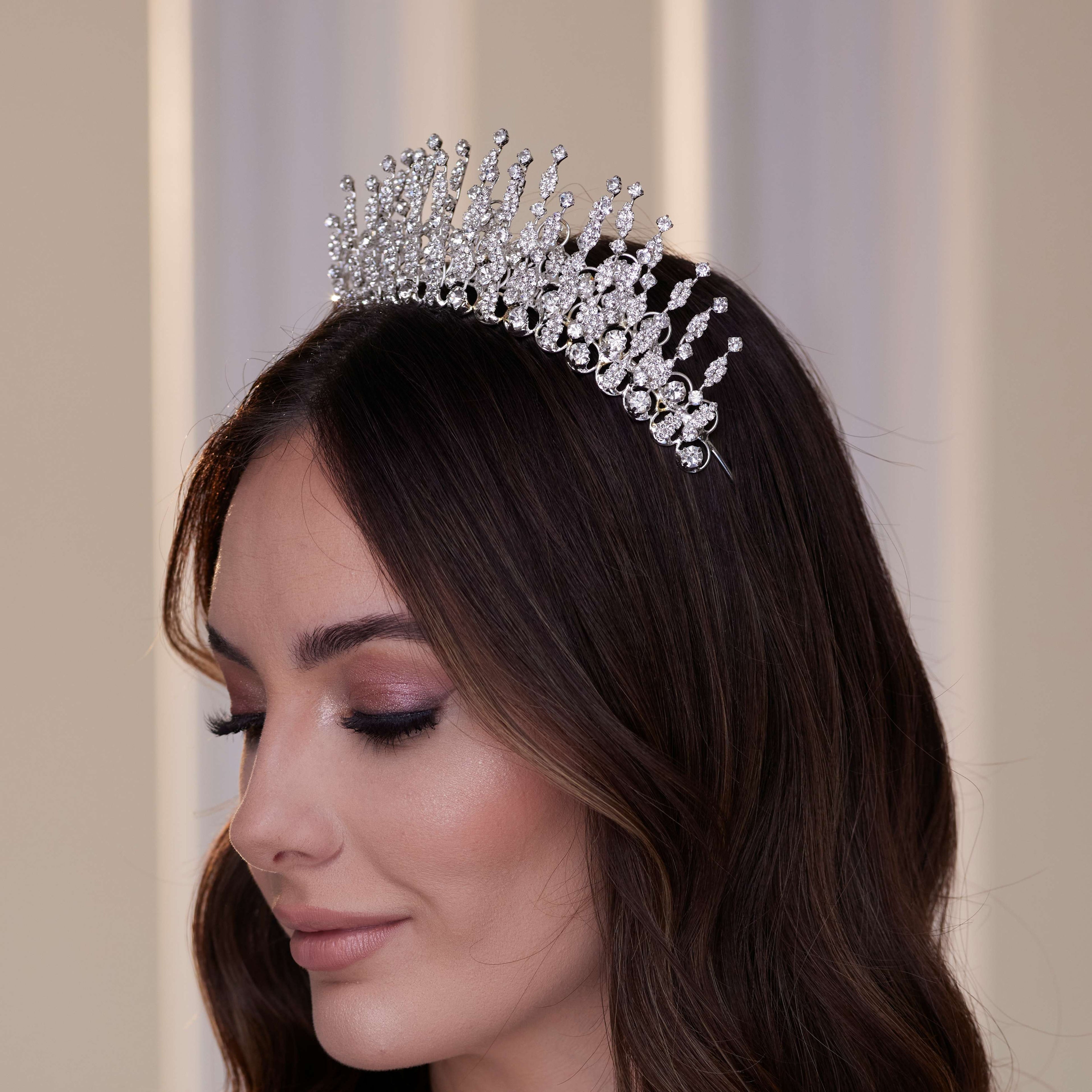 Luxury Crystal Stone Tiara – Bridal Port