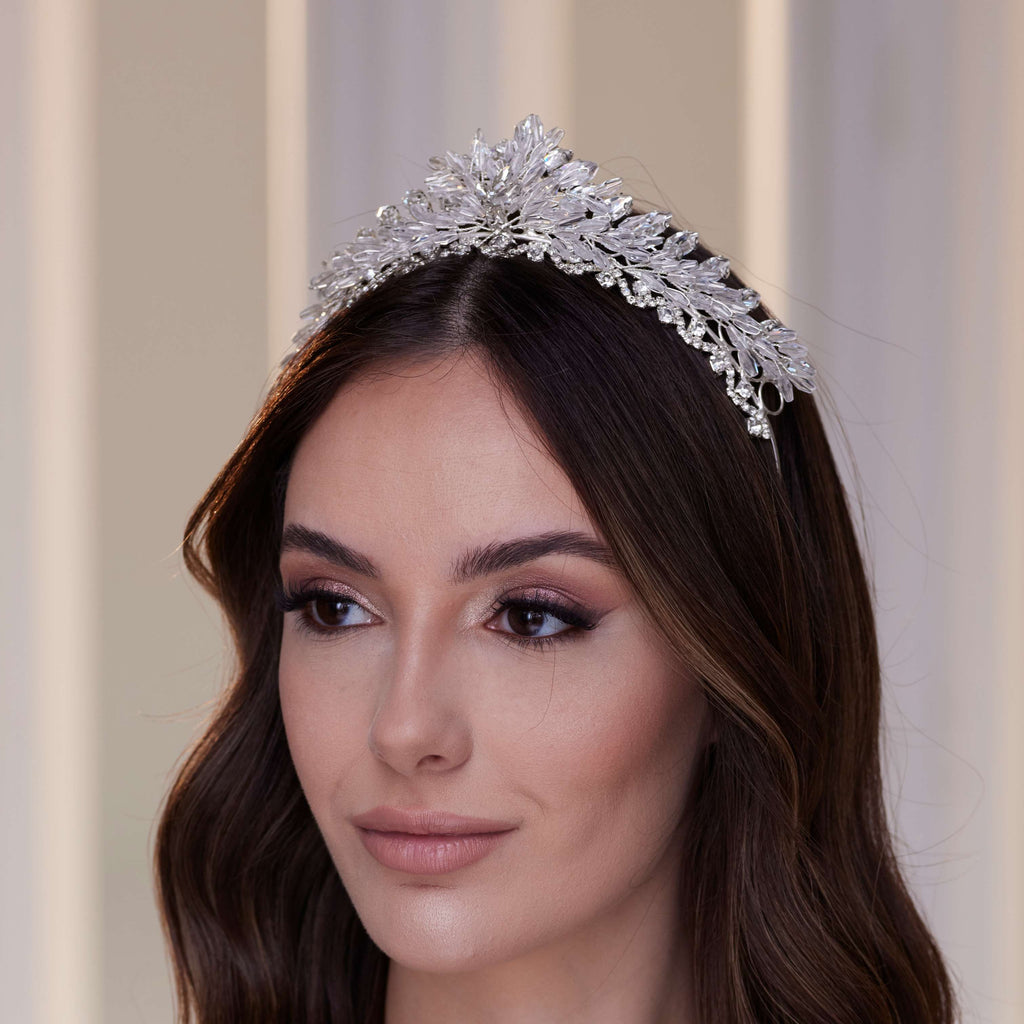 Crystal Stone Tiara – Bridal Port, view 2