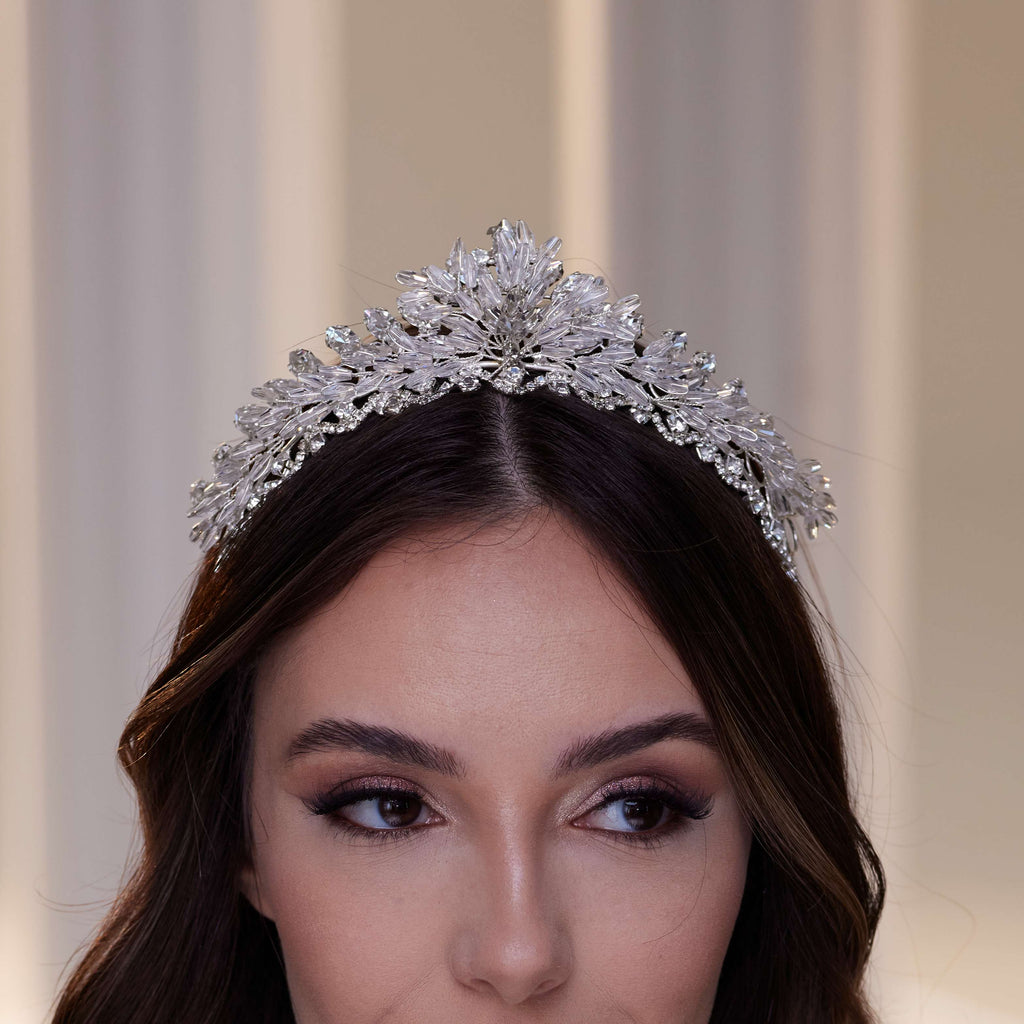 Crystal Stone Tiara – Bridal Port, view 7