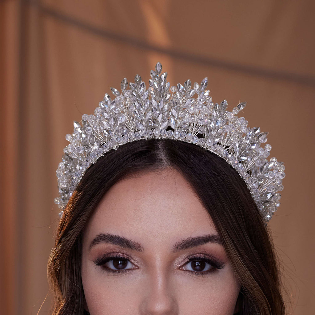 Crystal Rhinestone Bridal Tiara – Bridal Port, view 2