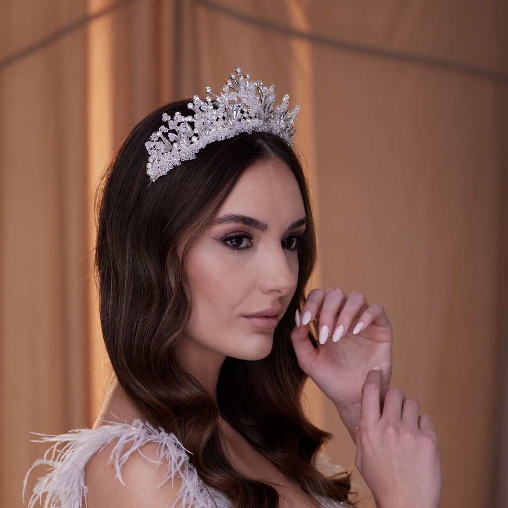 Crystal Rhinestone Bridal Tiara – Bridal Port, view 3