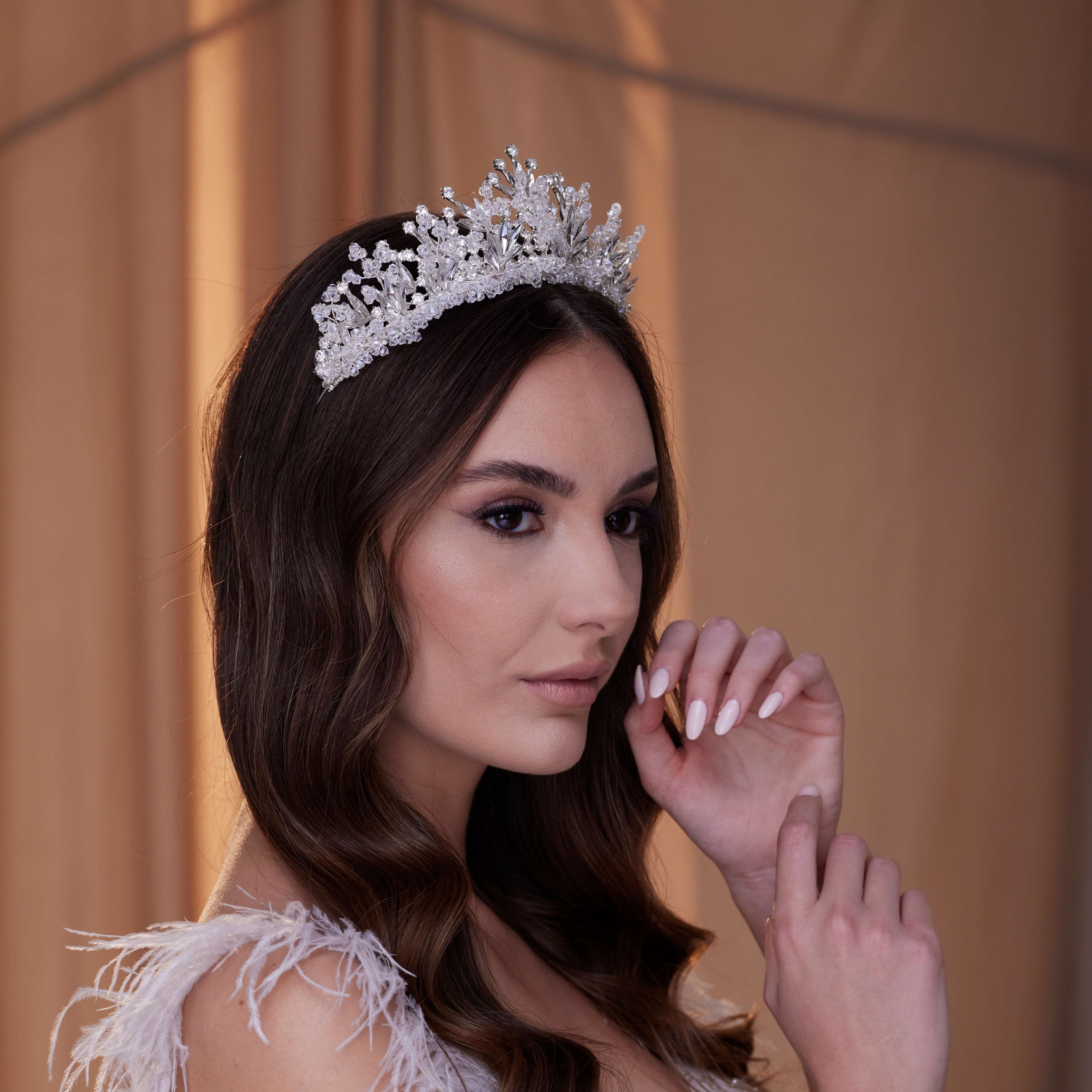 Crystal Rhinestone Bridal Tiara – Bridal Port, view 3