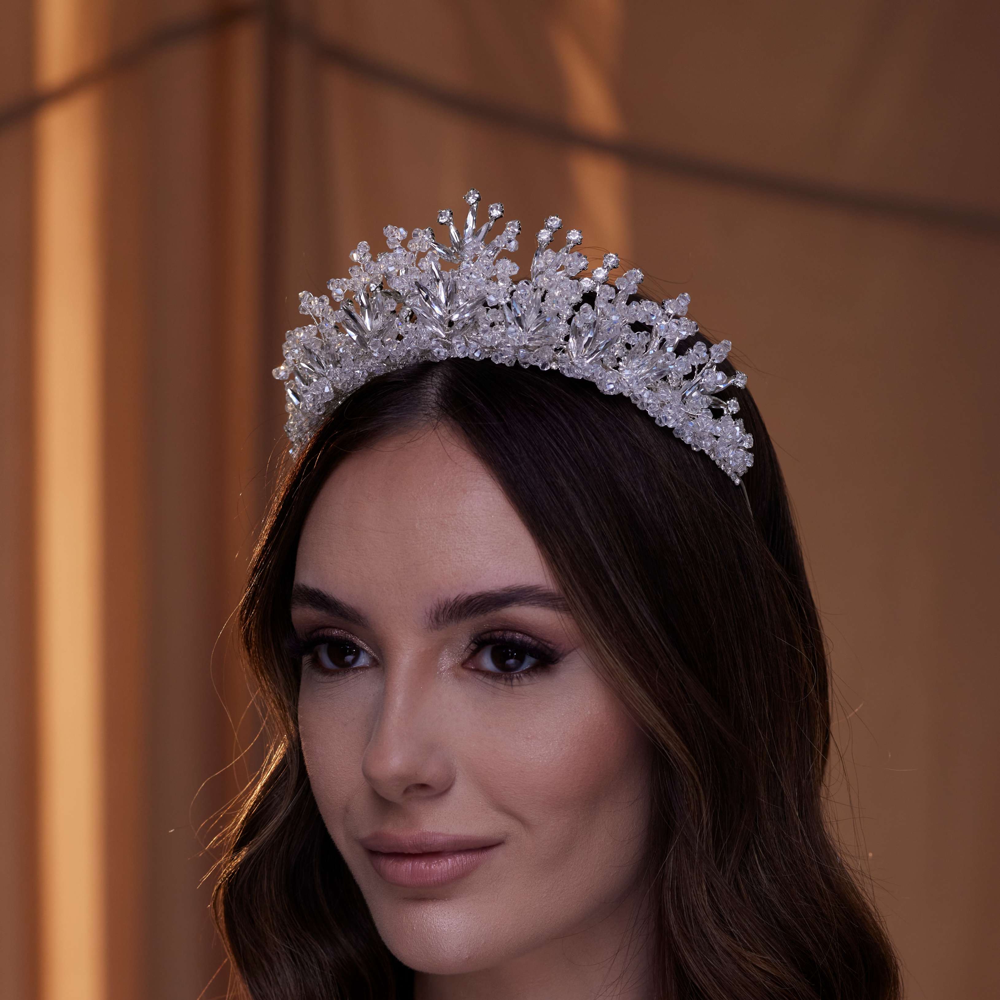 Crystal Rhinestone Bridal Tiara – Bridal Port, view 5