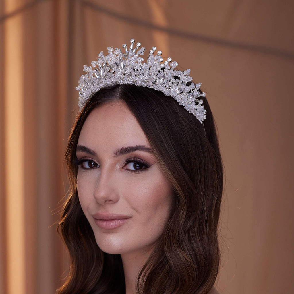 Crystal Rhinestone Bridal Tiara – Bridal Port, view 6