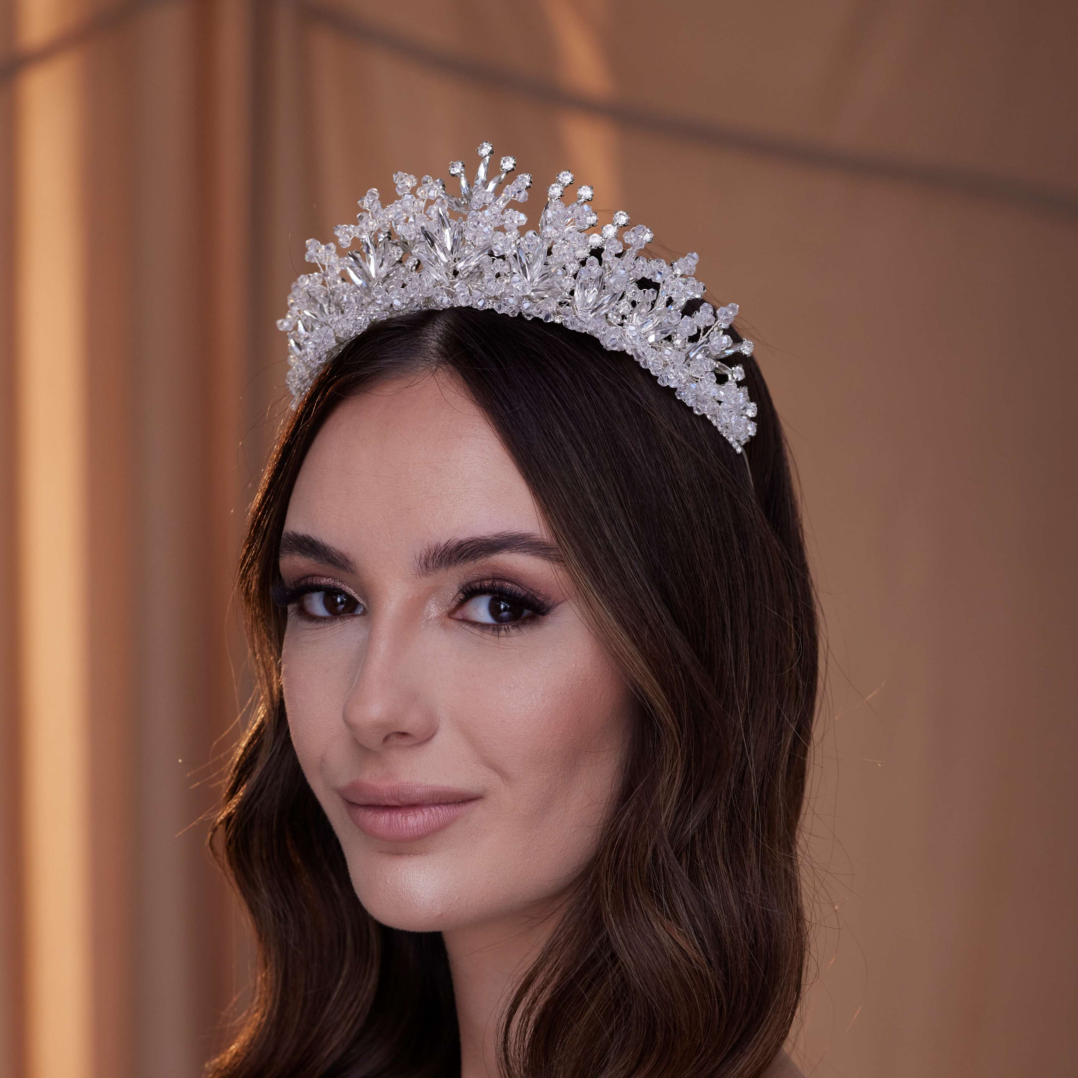 Crystal Rhinestone Bridal Tiara – Bridal Port, view 6