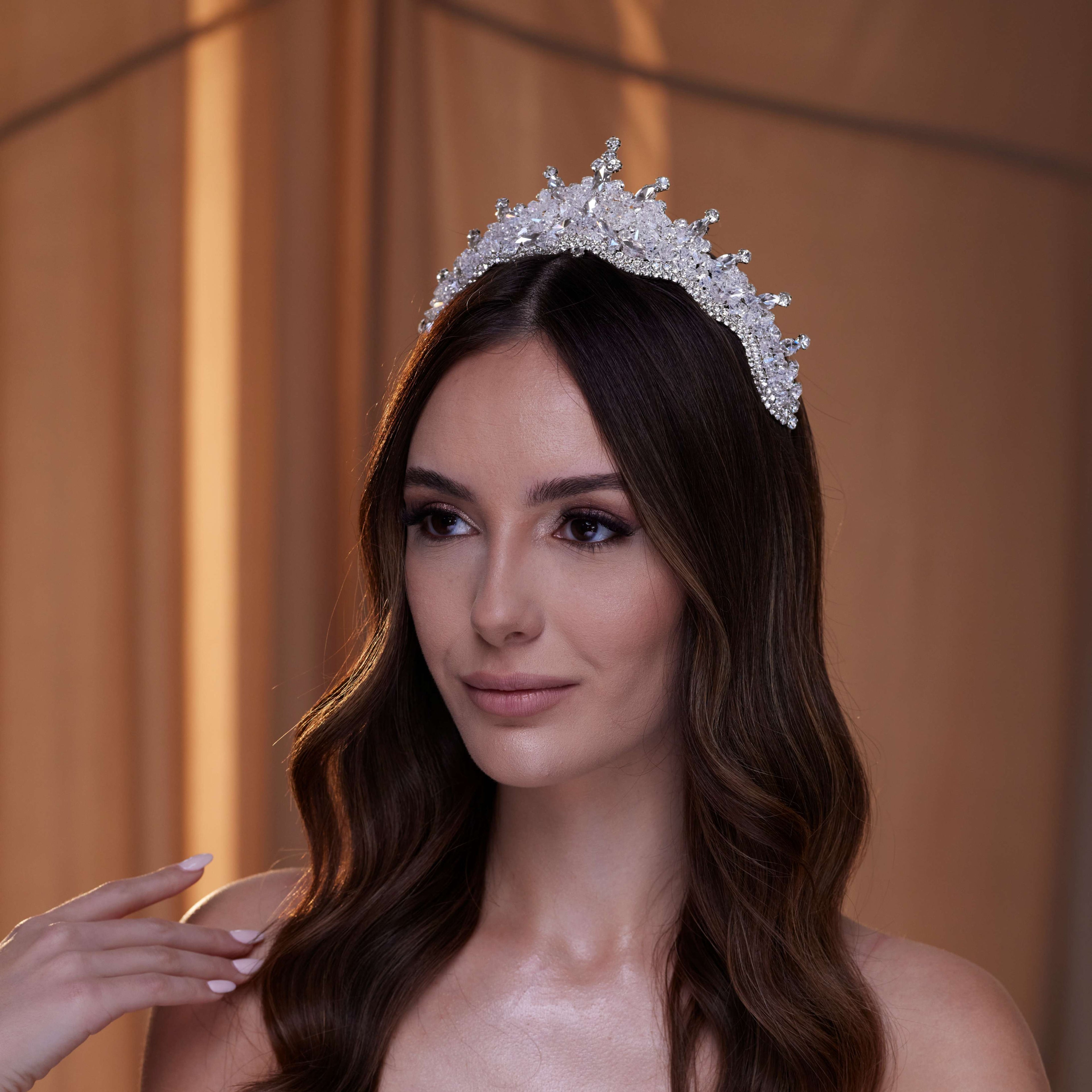Crystal Wedding Tiara – Bridal Port, view 2
