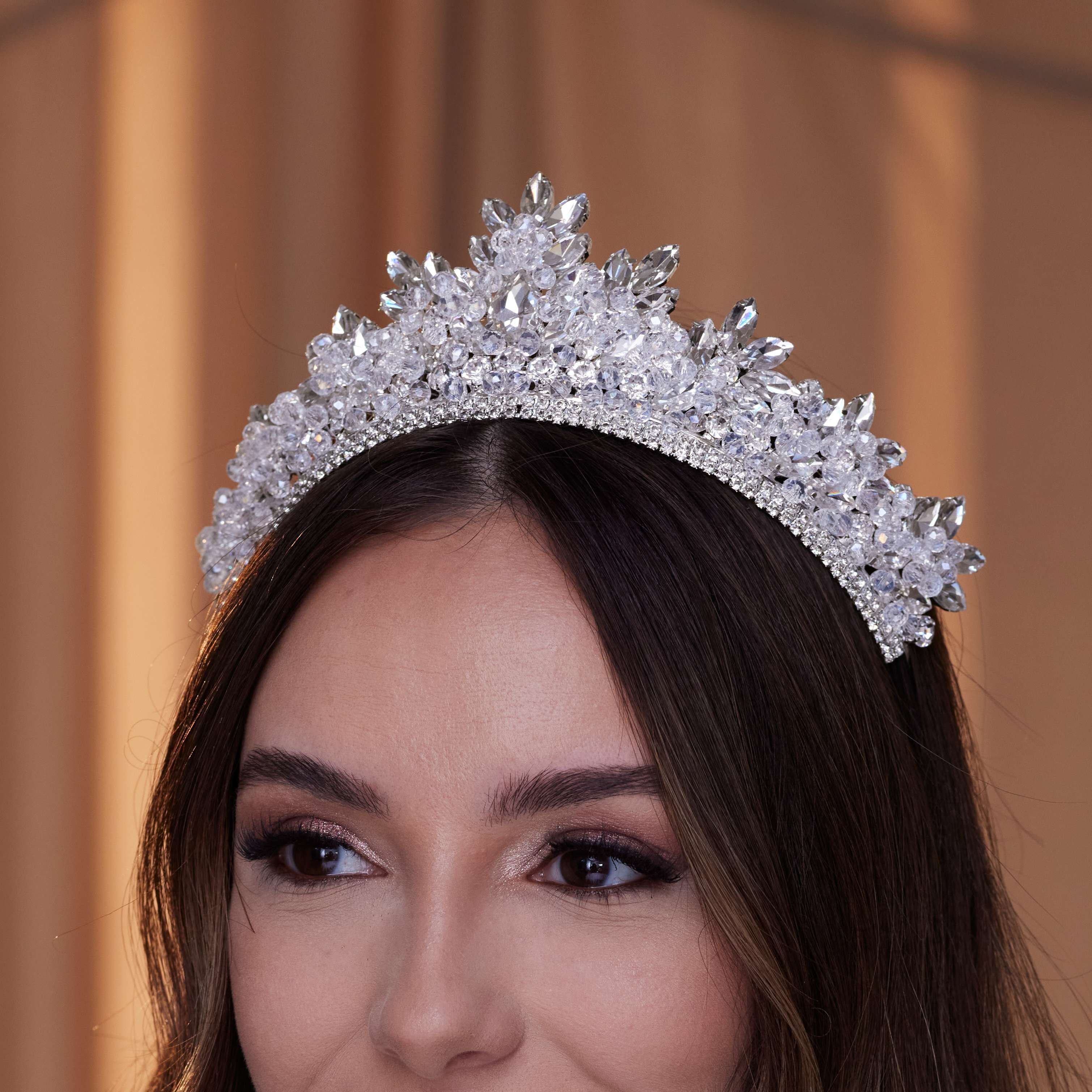 Sparkling Crystal Wedding Tiara – Bridal Port, view 3
