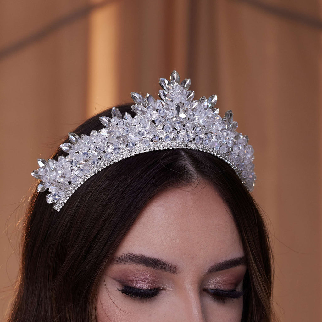 Sparkling Crystal Wedding Tiara – Bridal Port, view 5
