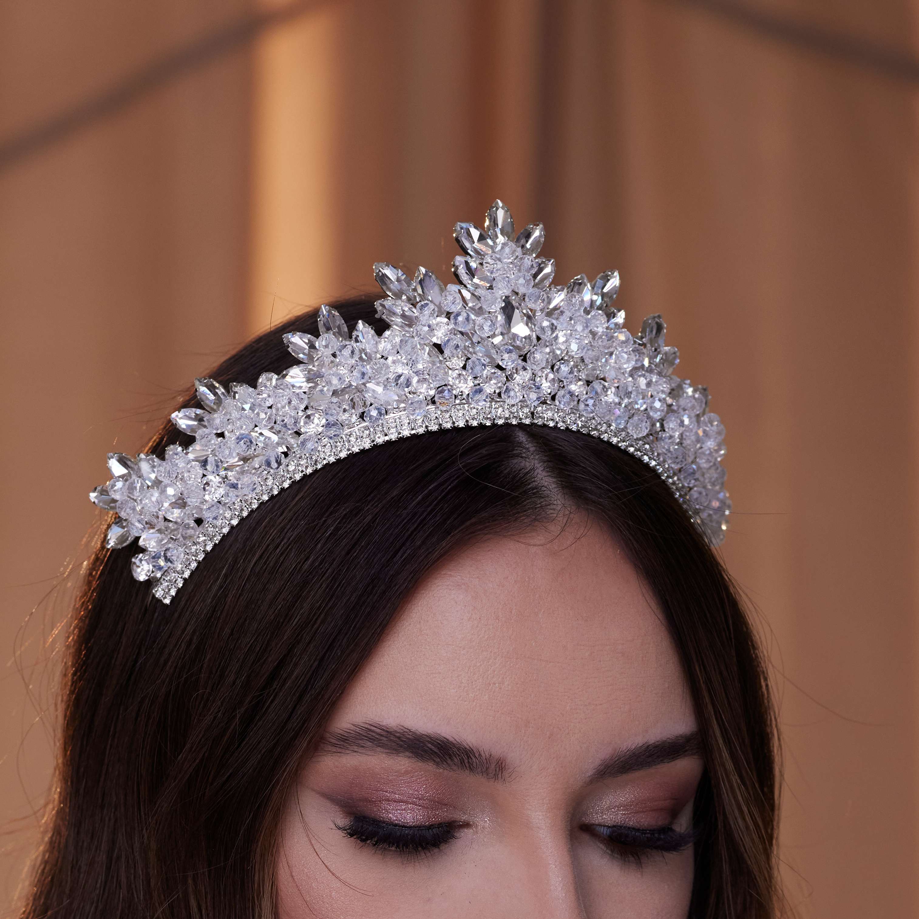 Sparkling Crystal Wedding Tiara – Bridal Port, view 5