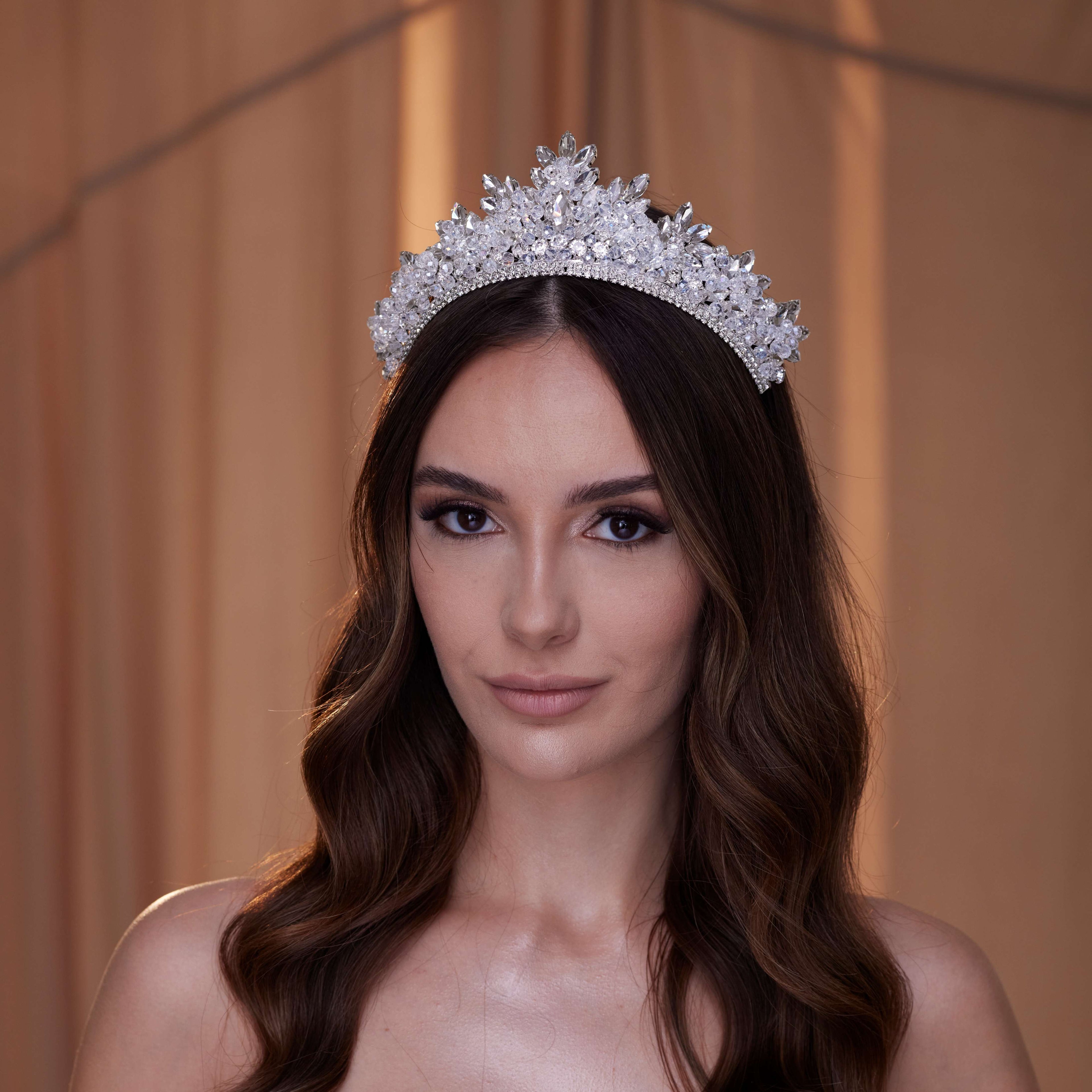 Sparkling Crystal Wedding Tiara – Bridal Port, view 6