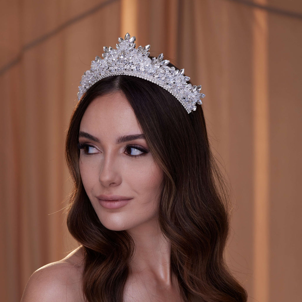 Sparkling Crystal Wedding Tiara – Bridal Port, view 8