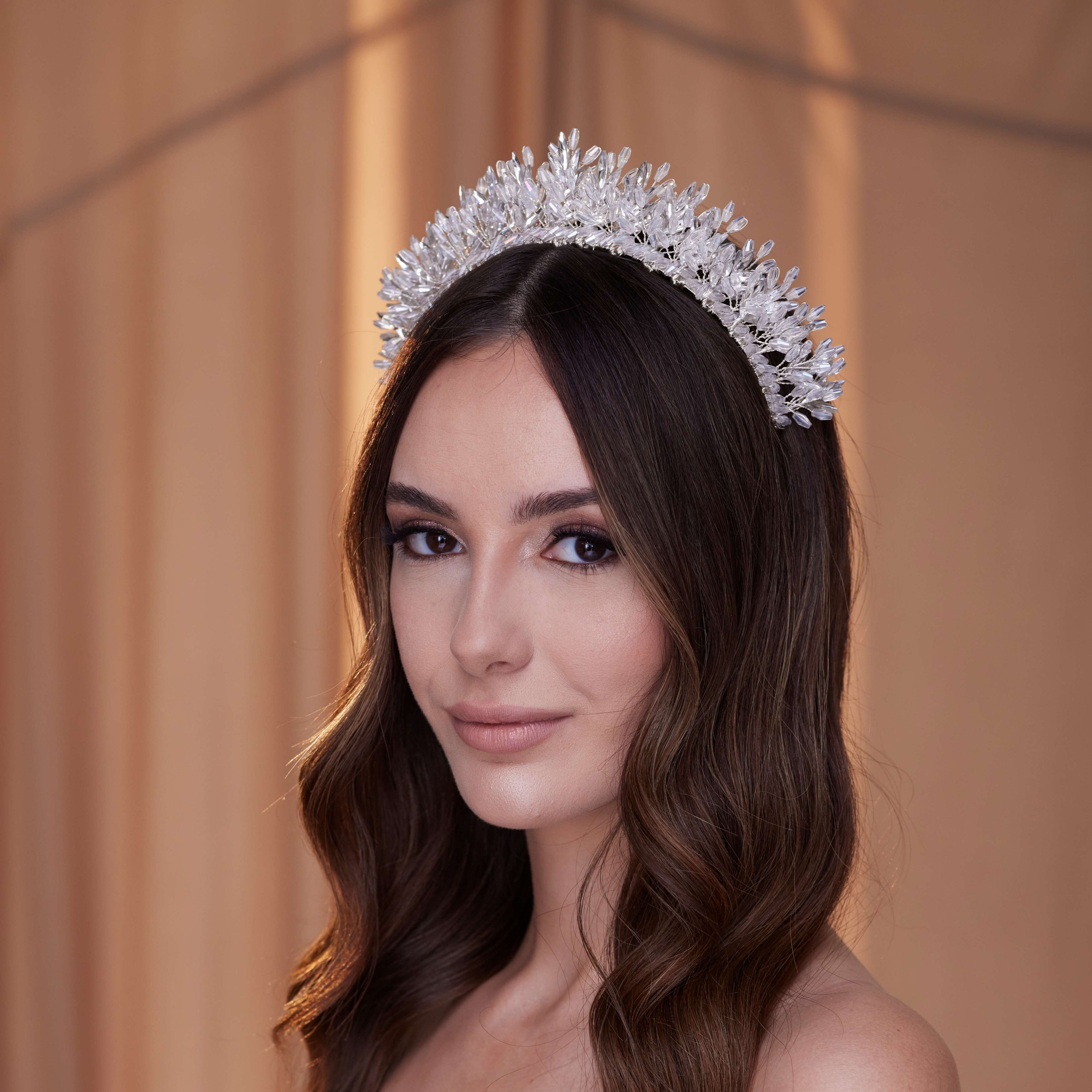 Elegant Bridal Crystal Tiara – Bridal Port, view 3