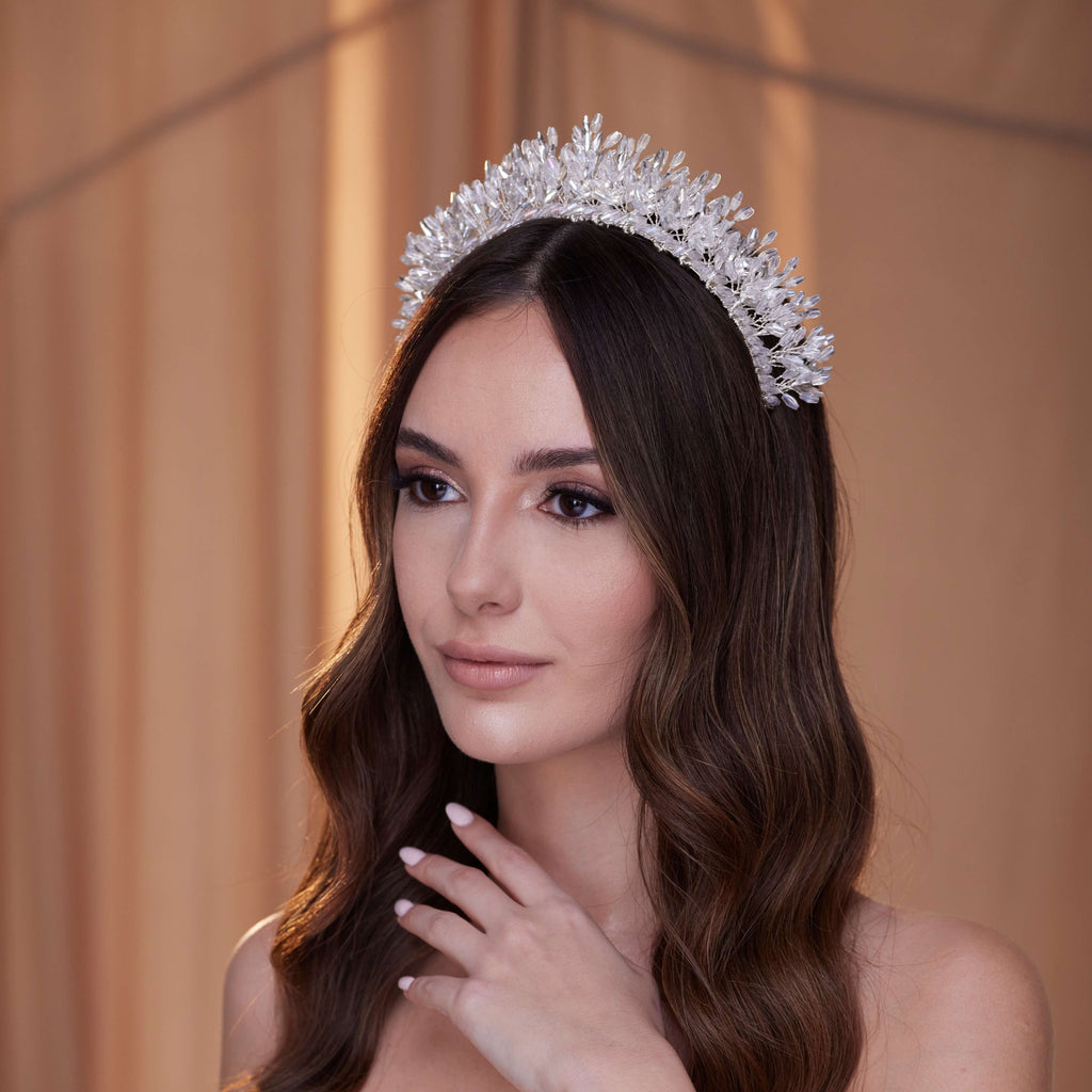 Elegant Bridal Crystal Tiara – Bridal Port, view 7