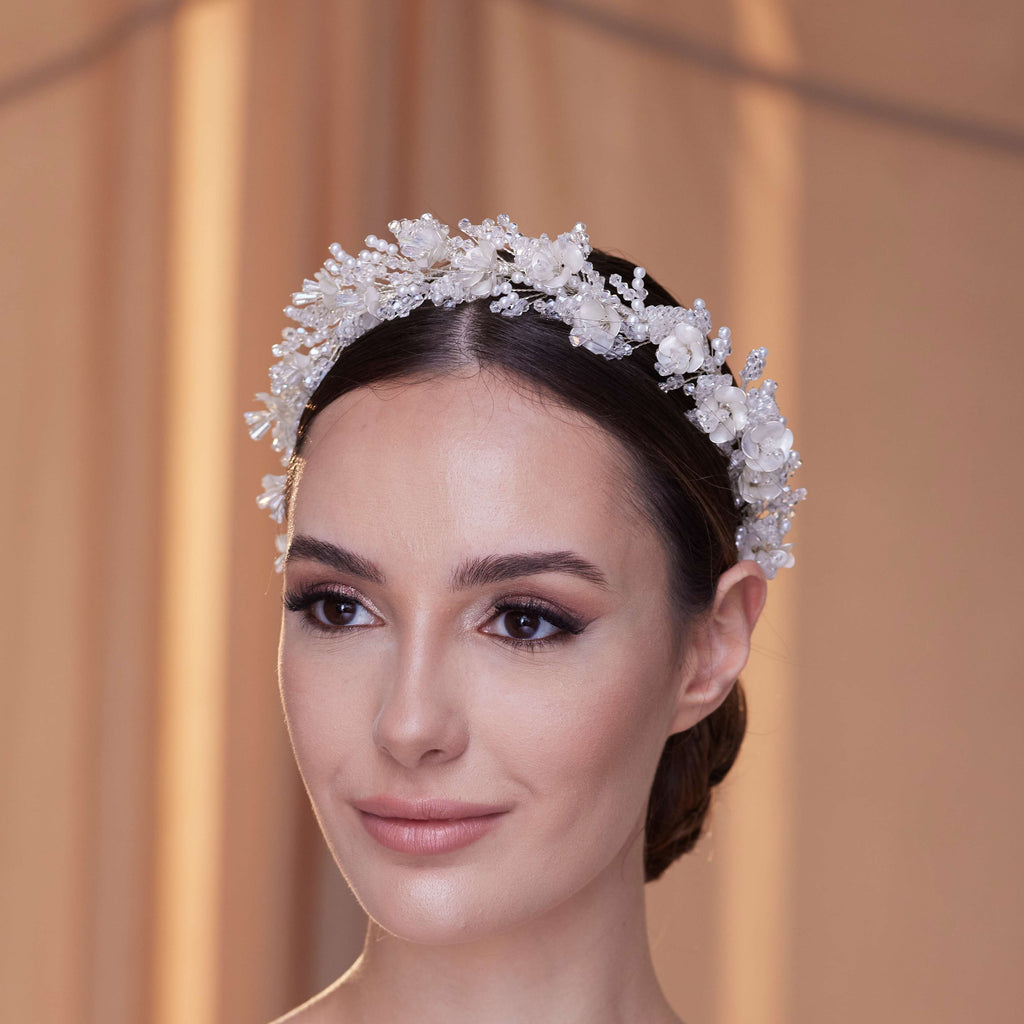 Elegant Bridal Hairband with Pearl – Bridal Port, view 2