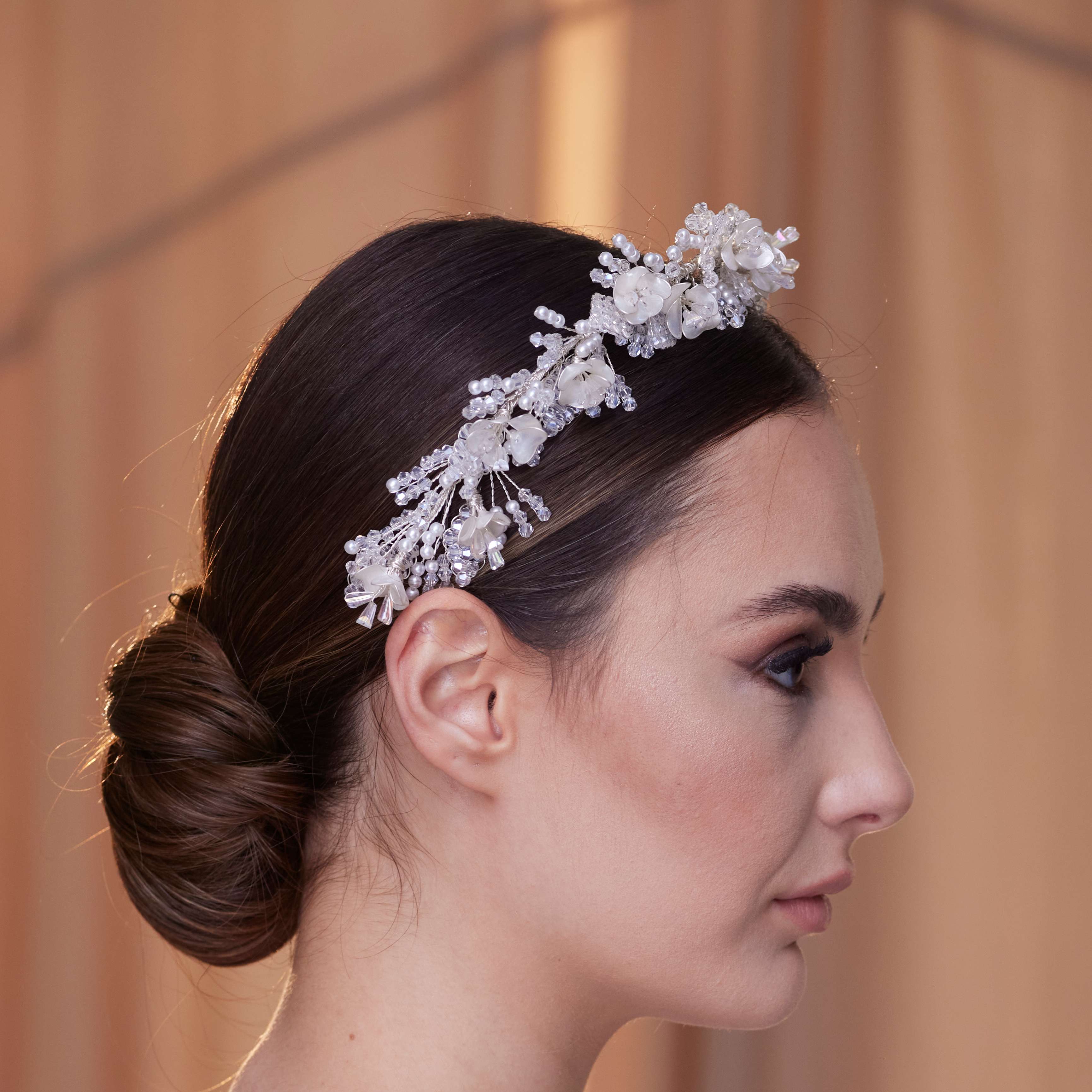 Elegant Bridal Hairband with Pearl – Bridal Port, view 8
