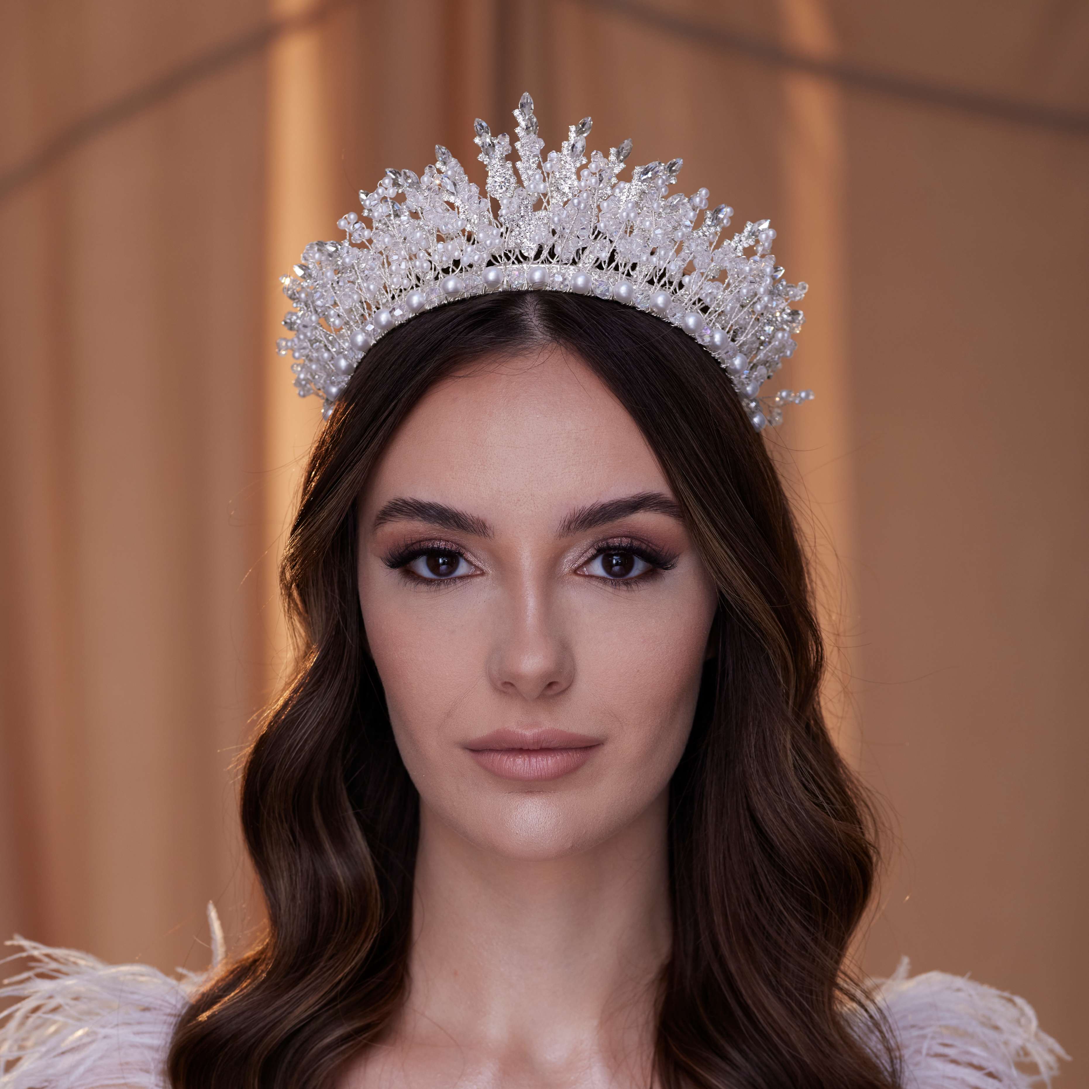 Elegant Pearl Bridal Tiara – Bridal Port