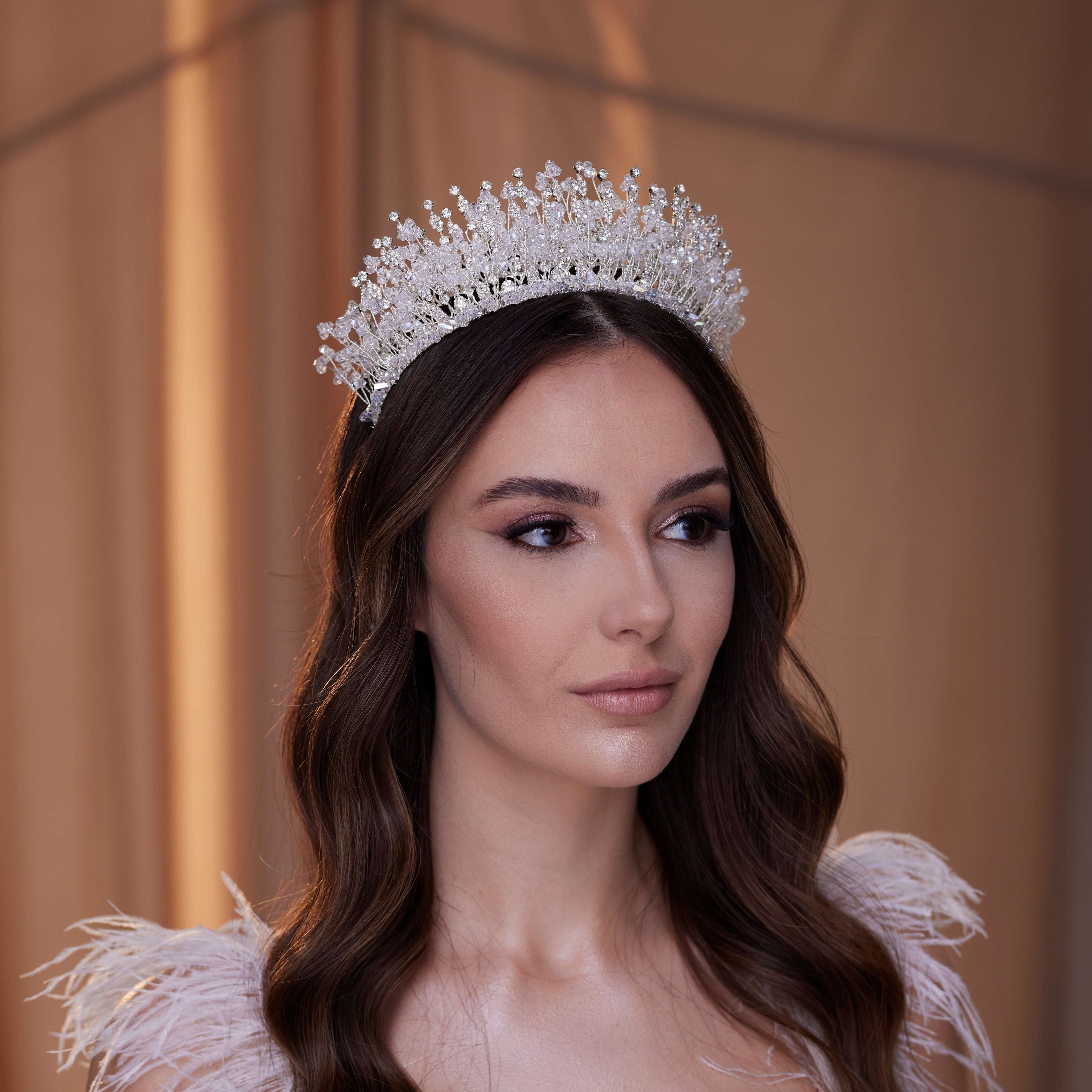 Crystal Rhinestone Bridal Tiara – Bridal Port, view 7