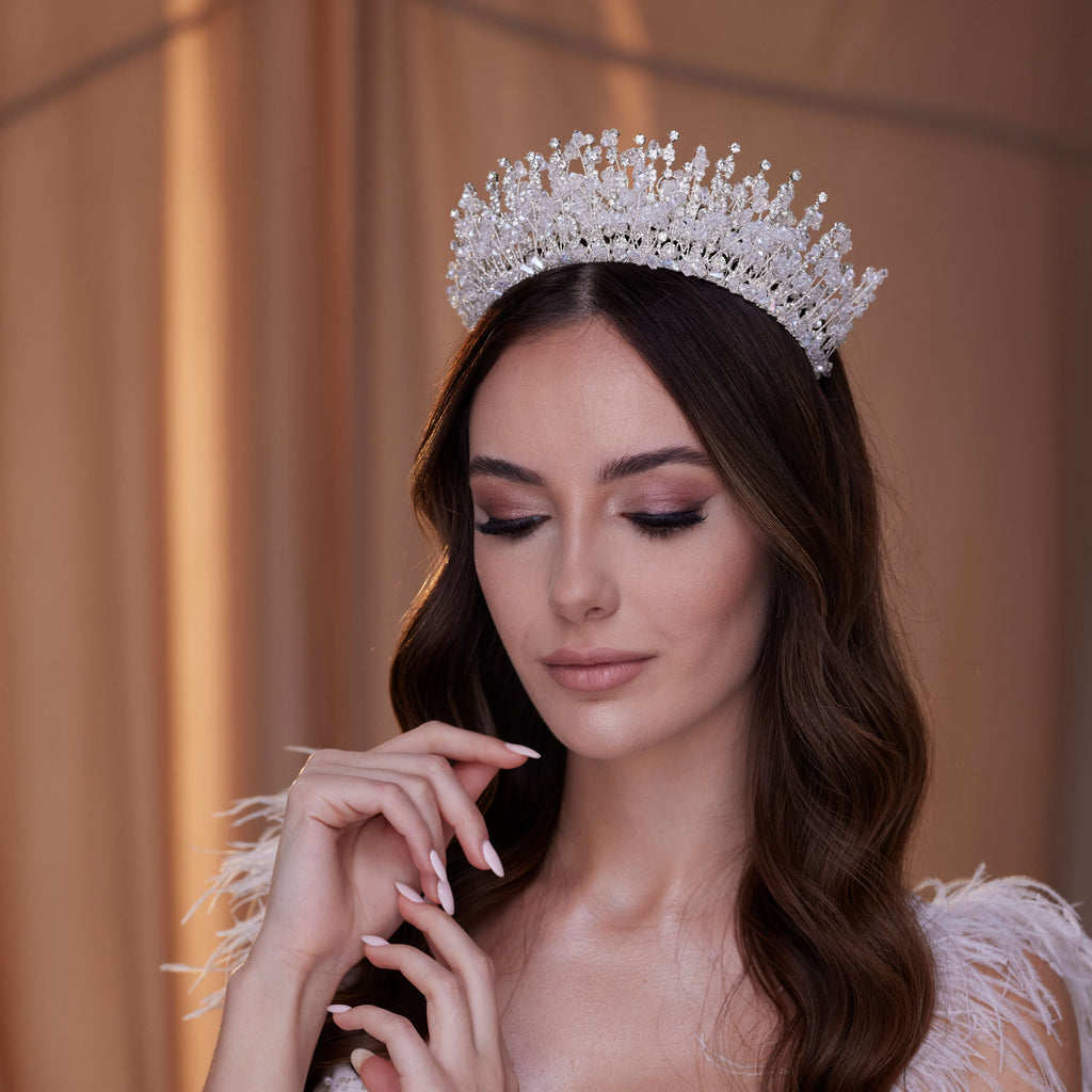 Crystal Rhinestone Bridal Tiara – Bridal Port