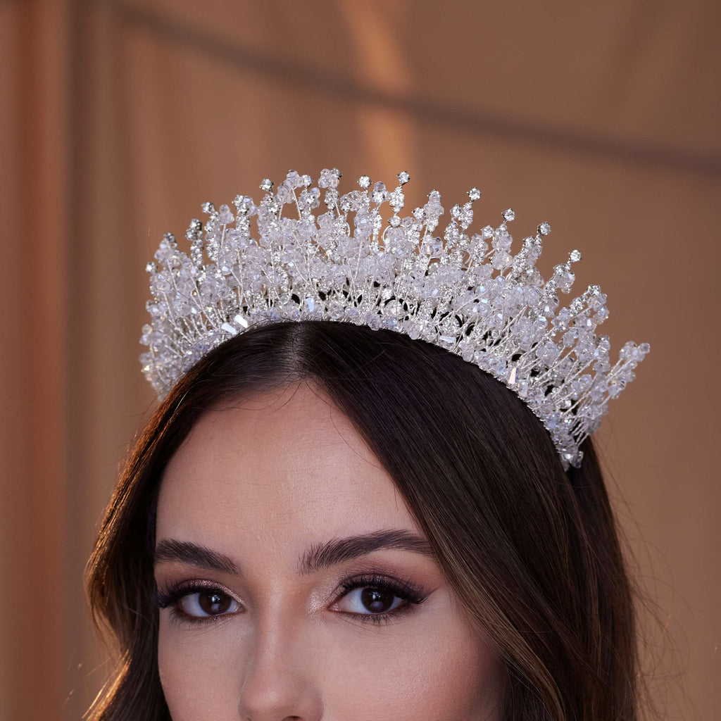 Crystal Rhinestone Bridal Tiara – Bridal Port, view 2