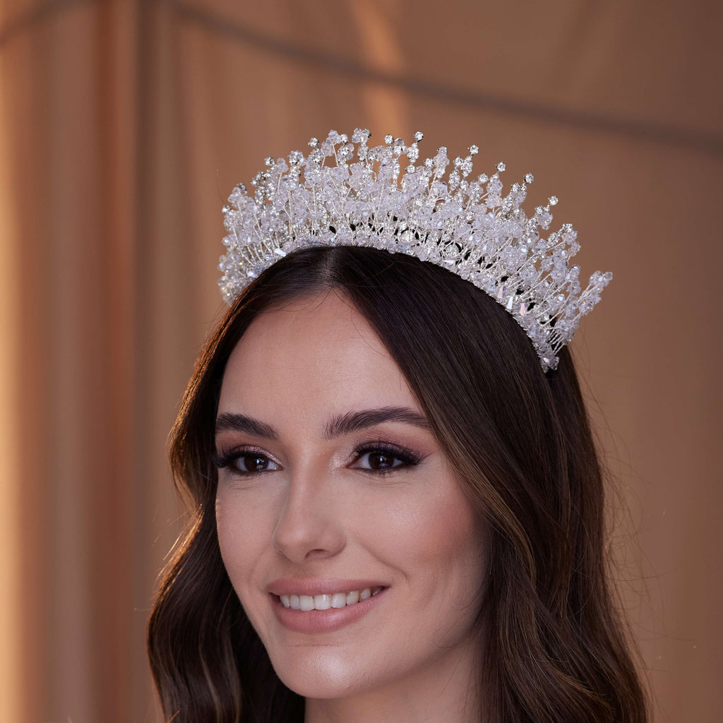 Crystal Rhinestone Bridal Tiara – Bridal Port, view 3