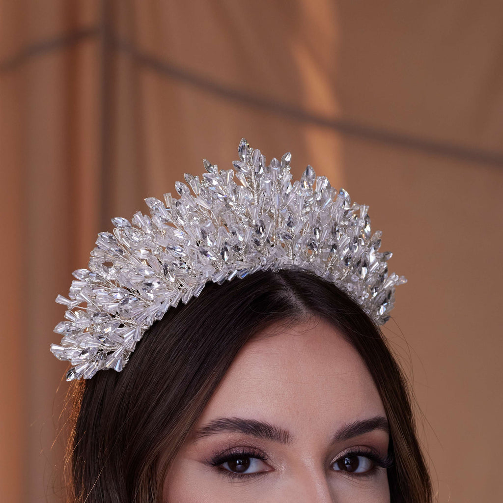 Crystal Rhinestone Tiara – Bridal Port, view 6