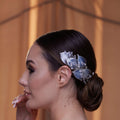 Elegant Resin Leaf and Crystal Beaded Headpiece – Bridal Port