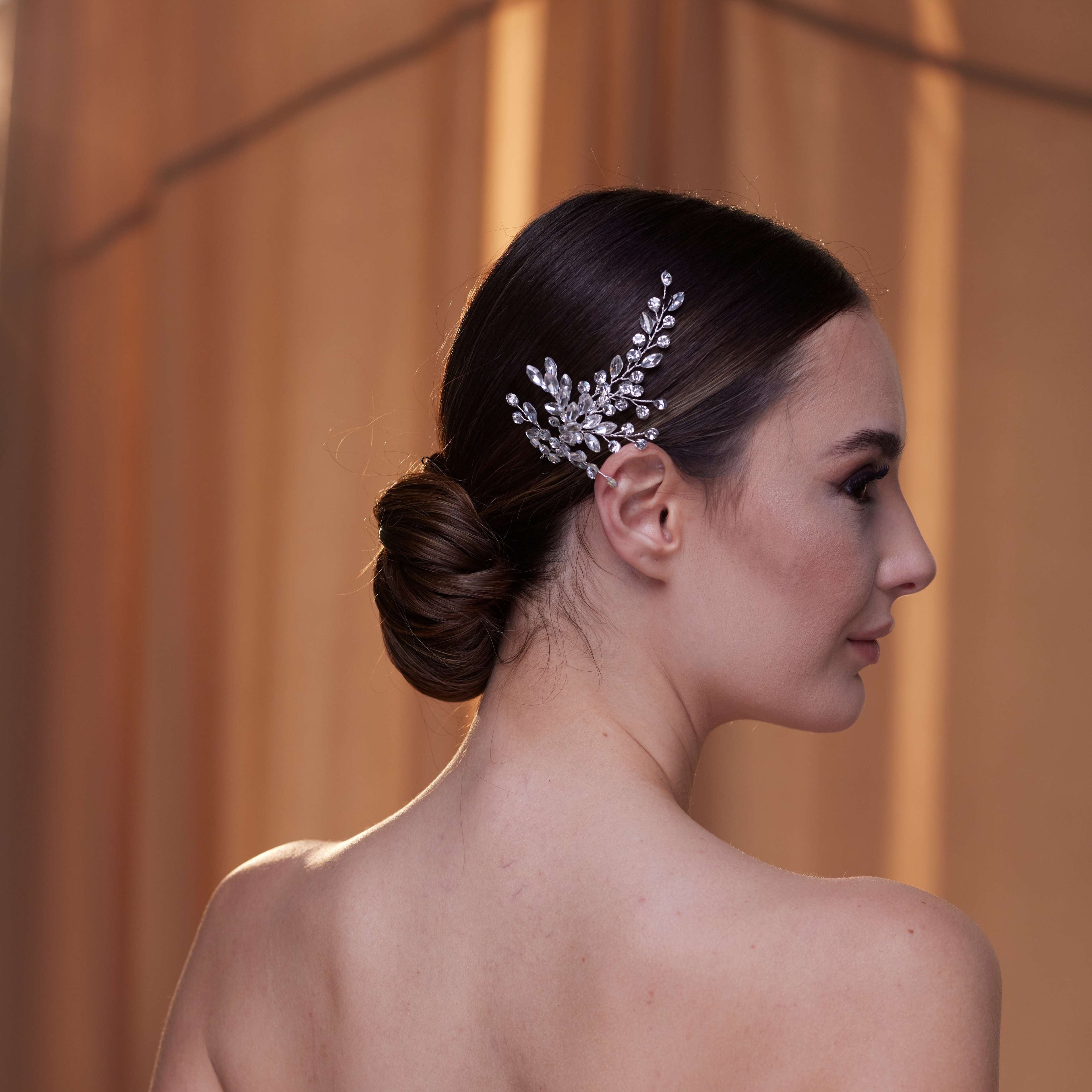 Two-Piece Crystal Beaded Headpiece – Bridal Port