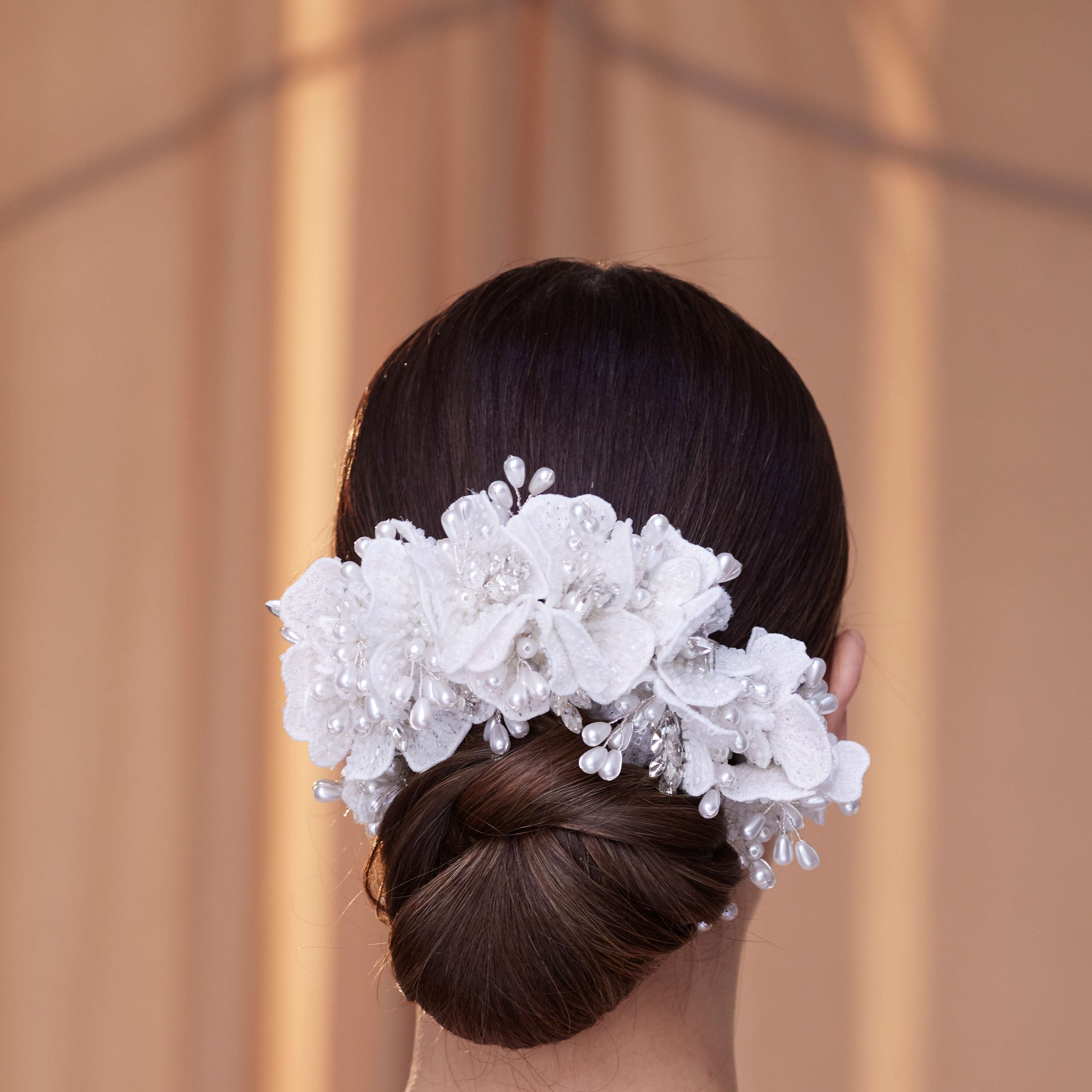 Elegant Hair Vine with Felt Flowers – Bridal Port, view 5