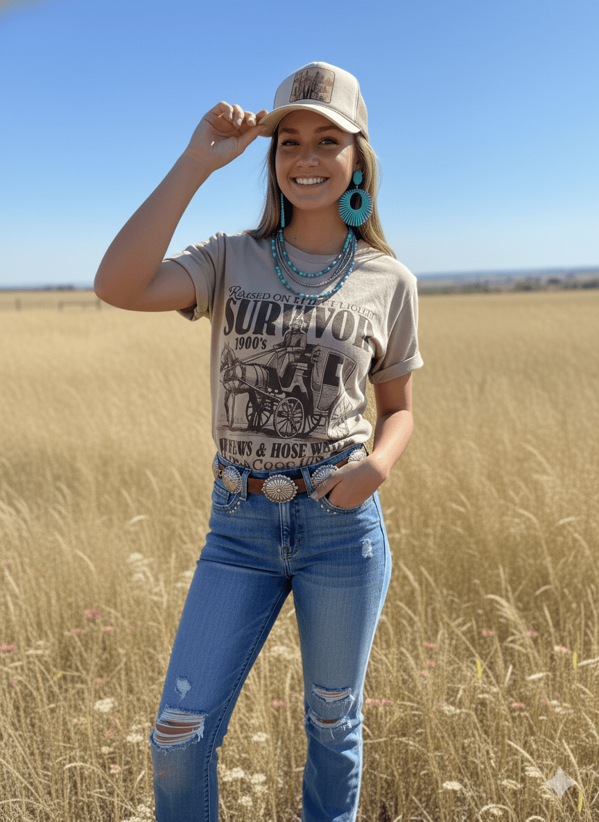 Wild Junkie 1900's Survivor Graphic Tee — graphic tees category context