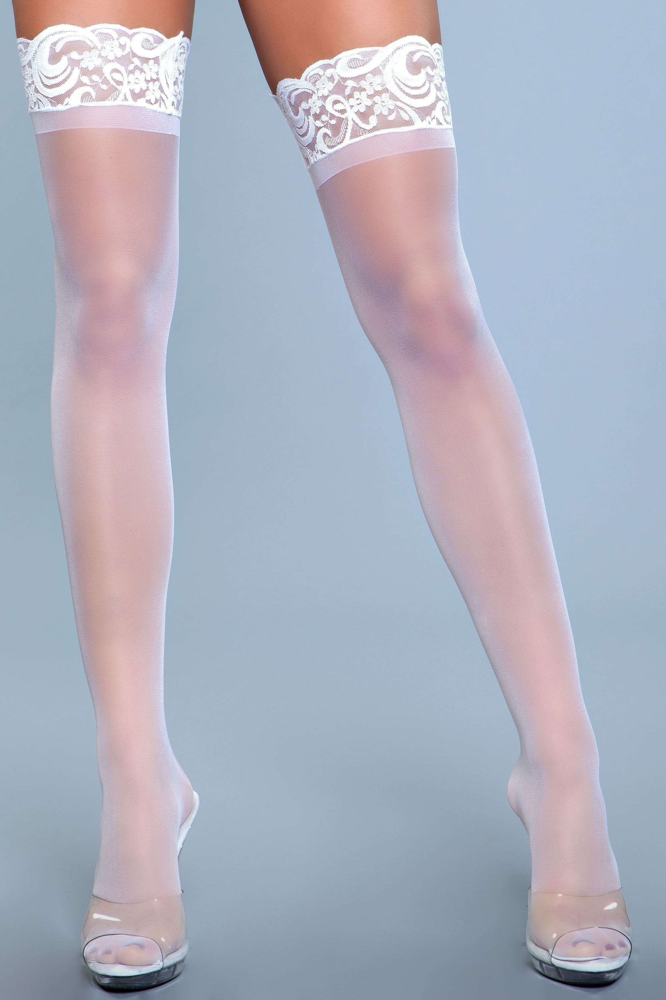 Love Spark Cove | Intimate Apparel, Pleasure Shop & Free Shipping 1919 Lace Over It Thigh Highs — side view