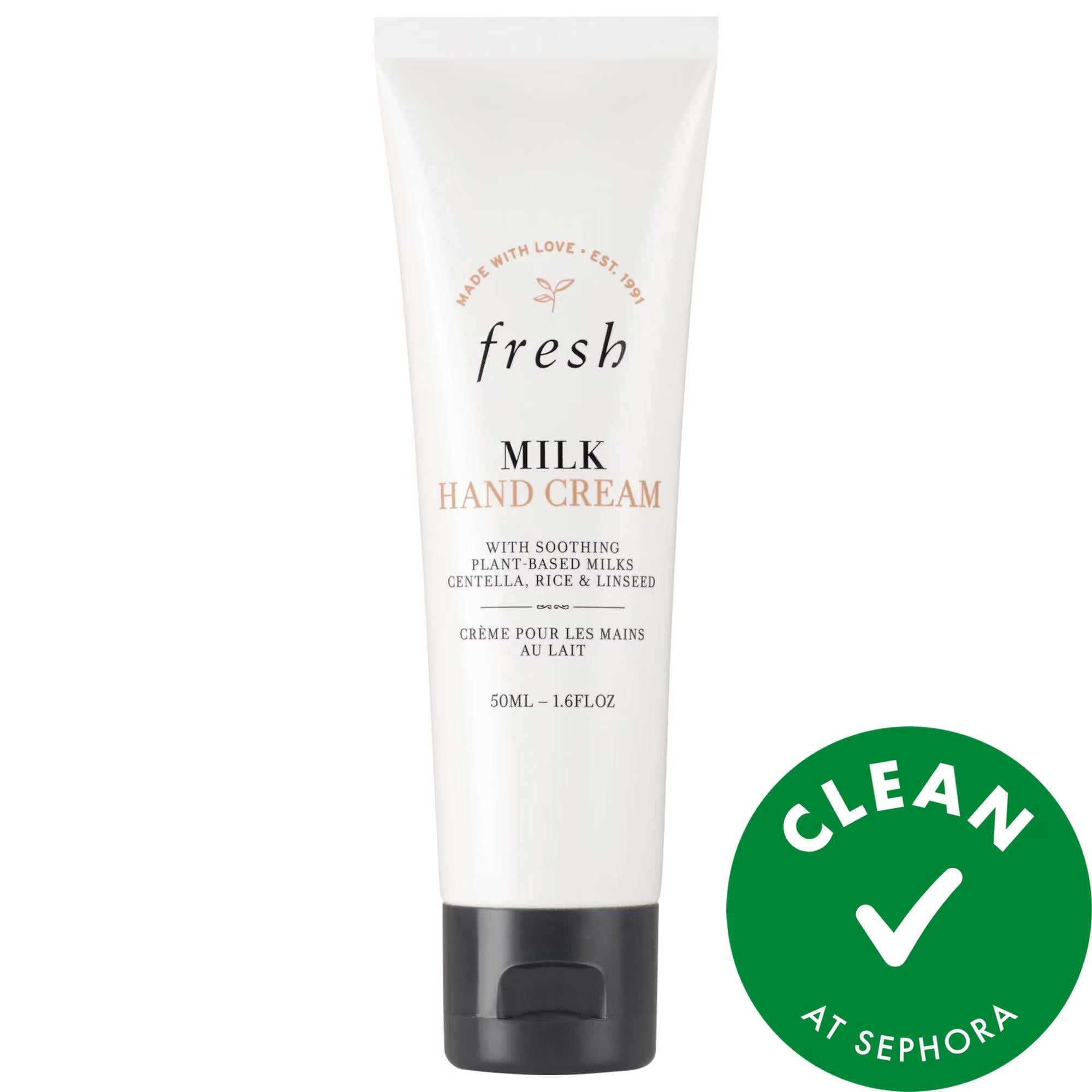 Milk Hydrating Hand Cream - Intensely Moisturizing, Plant-Based Skincare for Dry Hands - Natural Hand Cream for Normal, Dry, Combination & Oily Skin