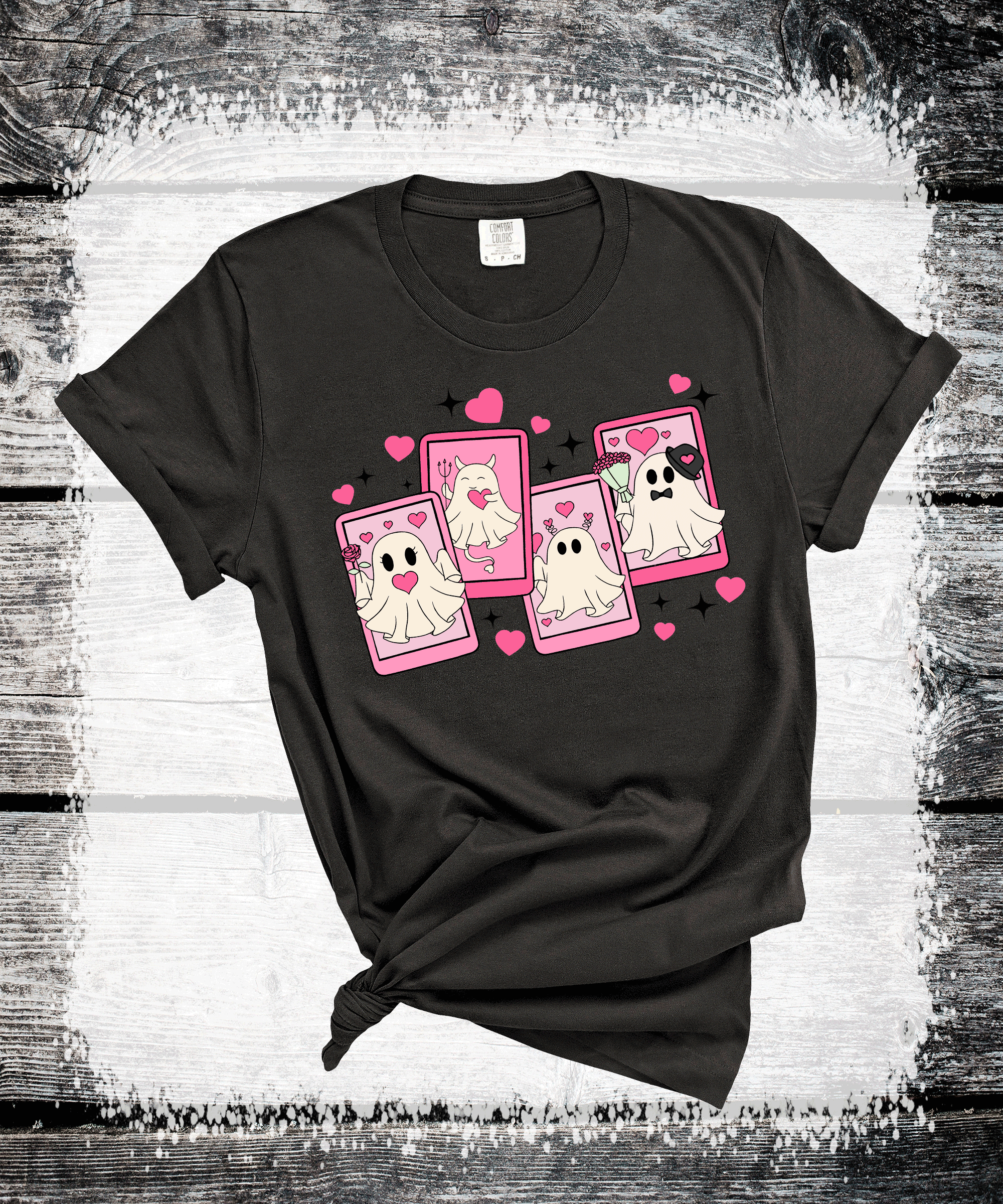 A Blessed Texas Mess Boutique Ghost Valentines Cards, Cute Ghost Card, Kid Valentine Card, School… — A Blessed Texas Mess Boutique branding close-up